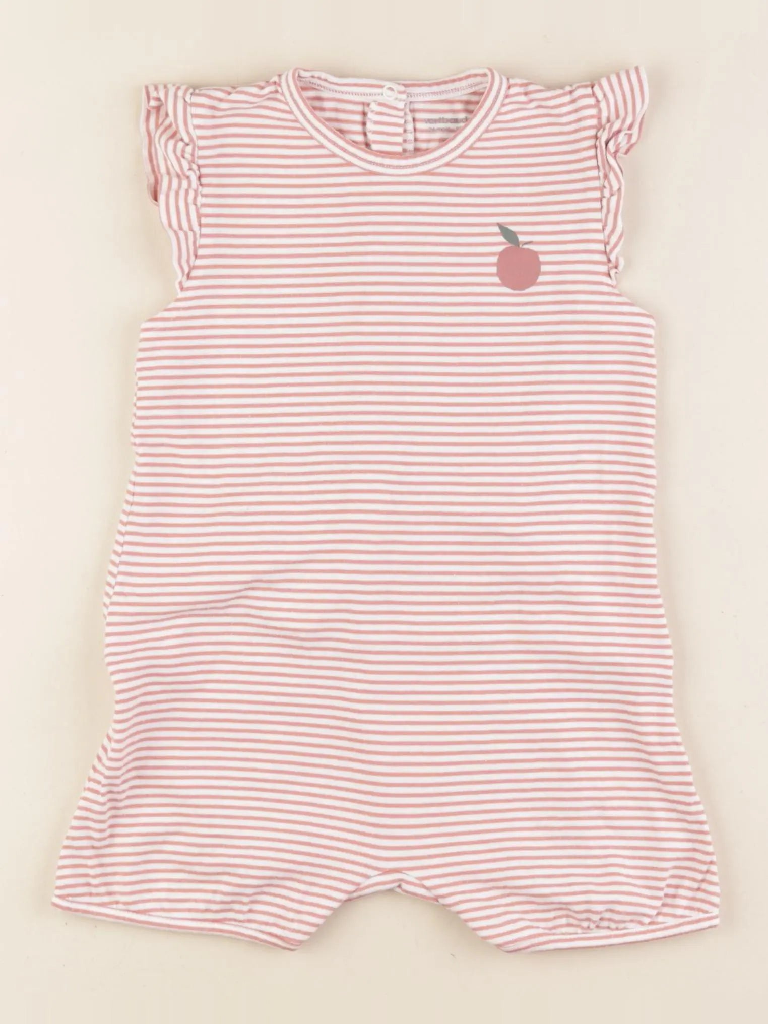 Vertbaudet - pyjama coton rose - 24 mois