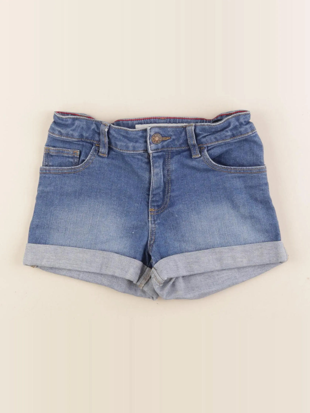 Monoprix - short bleu - 8 ans