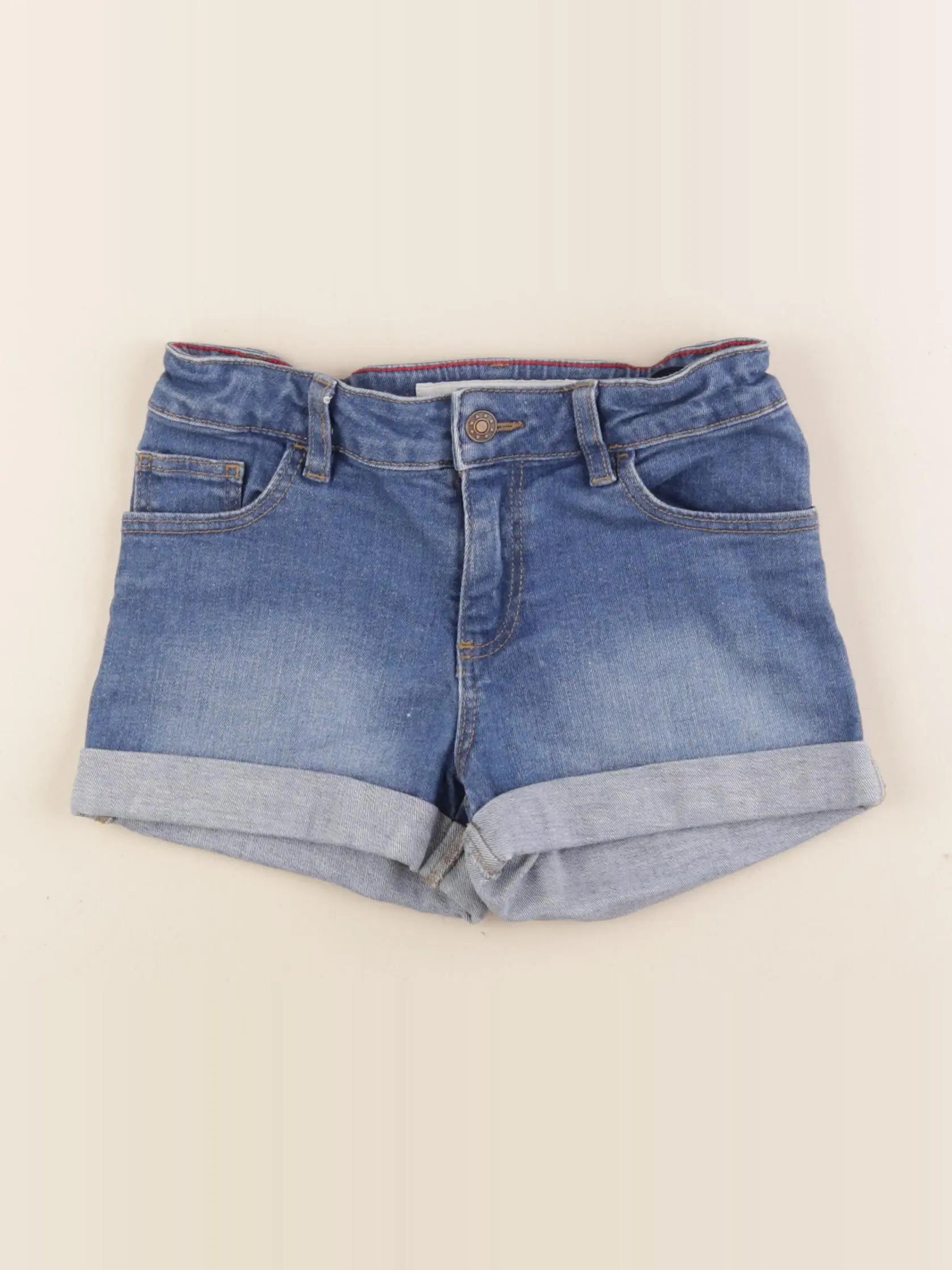 Monoprix - short bleu - 8 ans