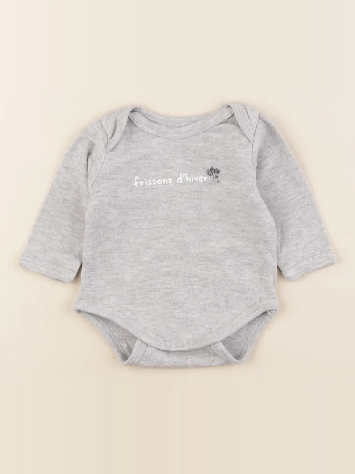 Vertbaudet - body gris - 3 mois