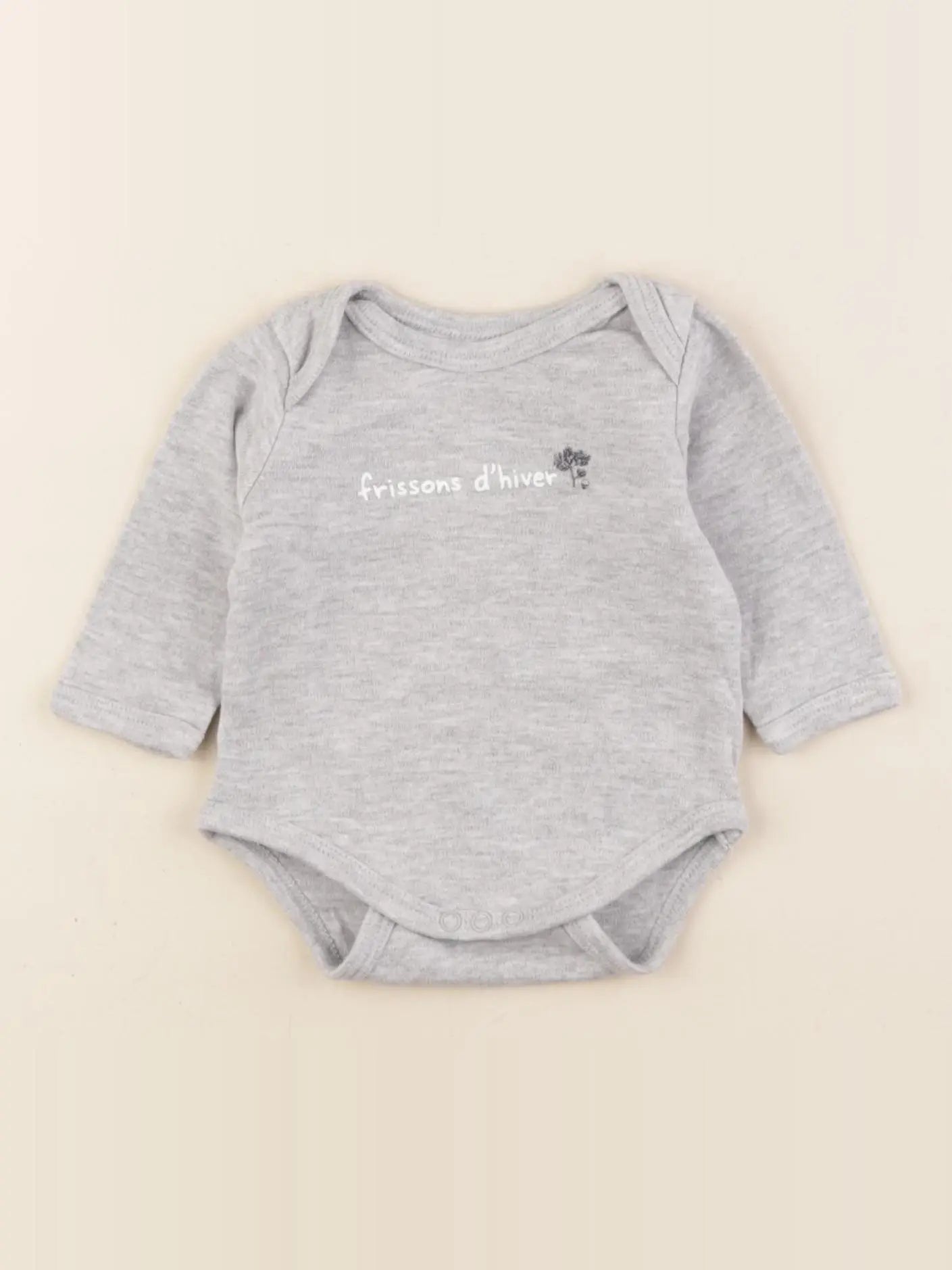 Vertbaudet - body gris - 3 mois