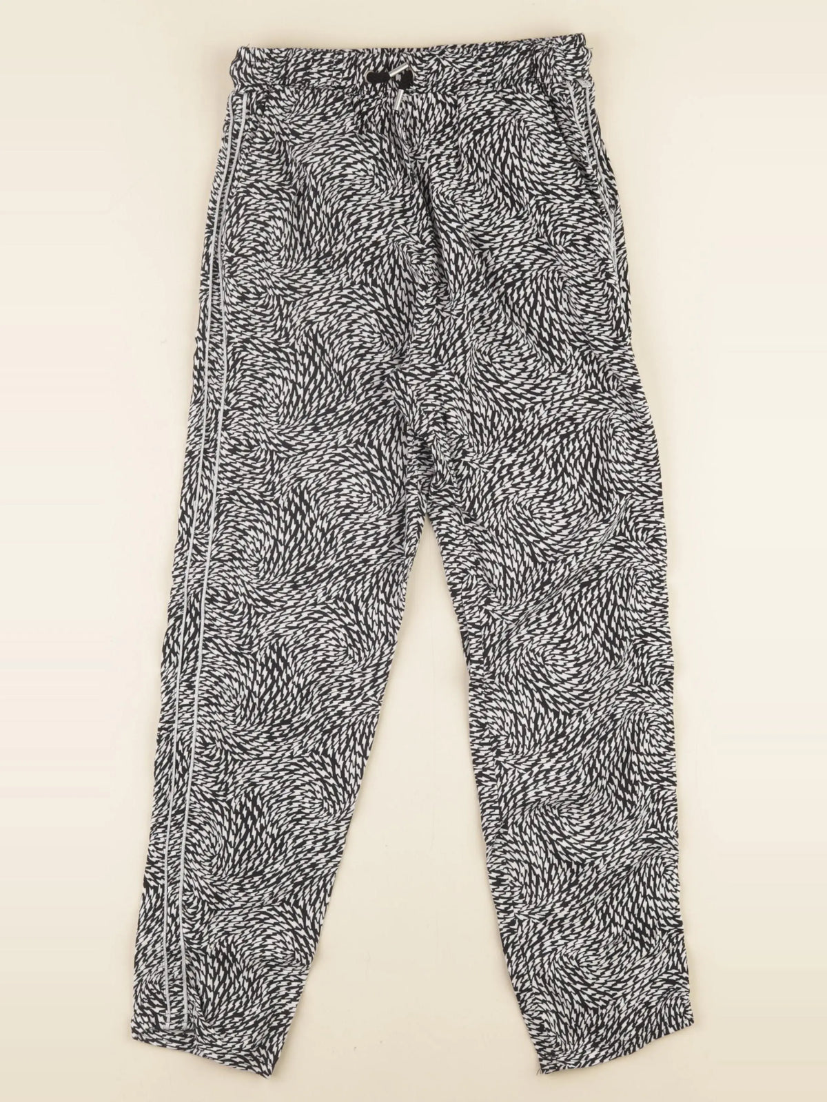 IKKS - pantalon noir, blanc - 10 ans