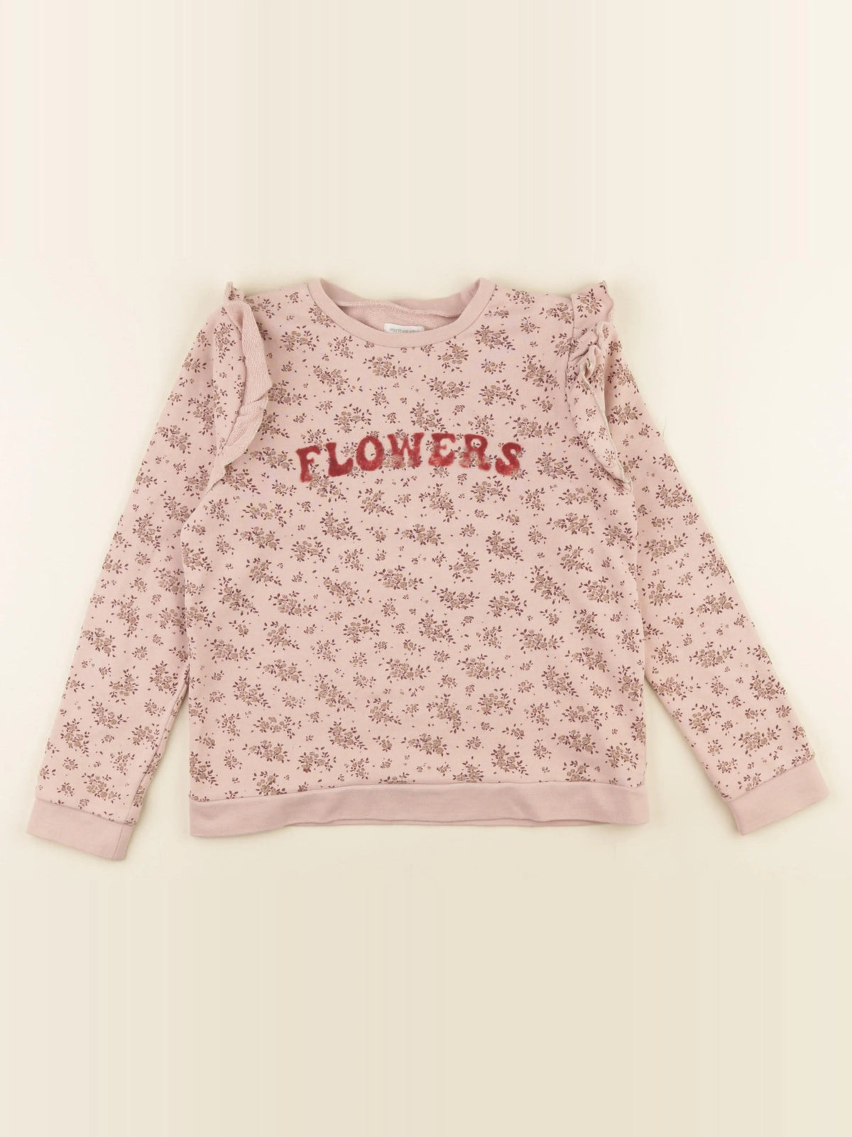 Vertbaudet - sweat rose - 10 ans