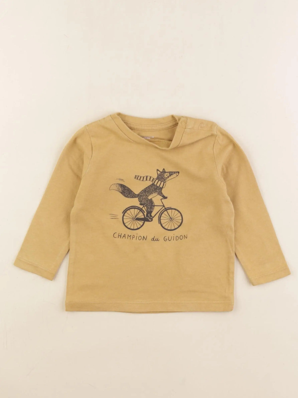 Vertbaudet - tee-shirt jaune - 12 mois