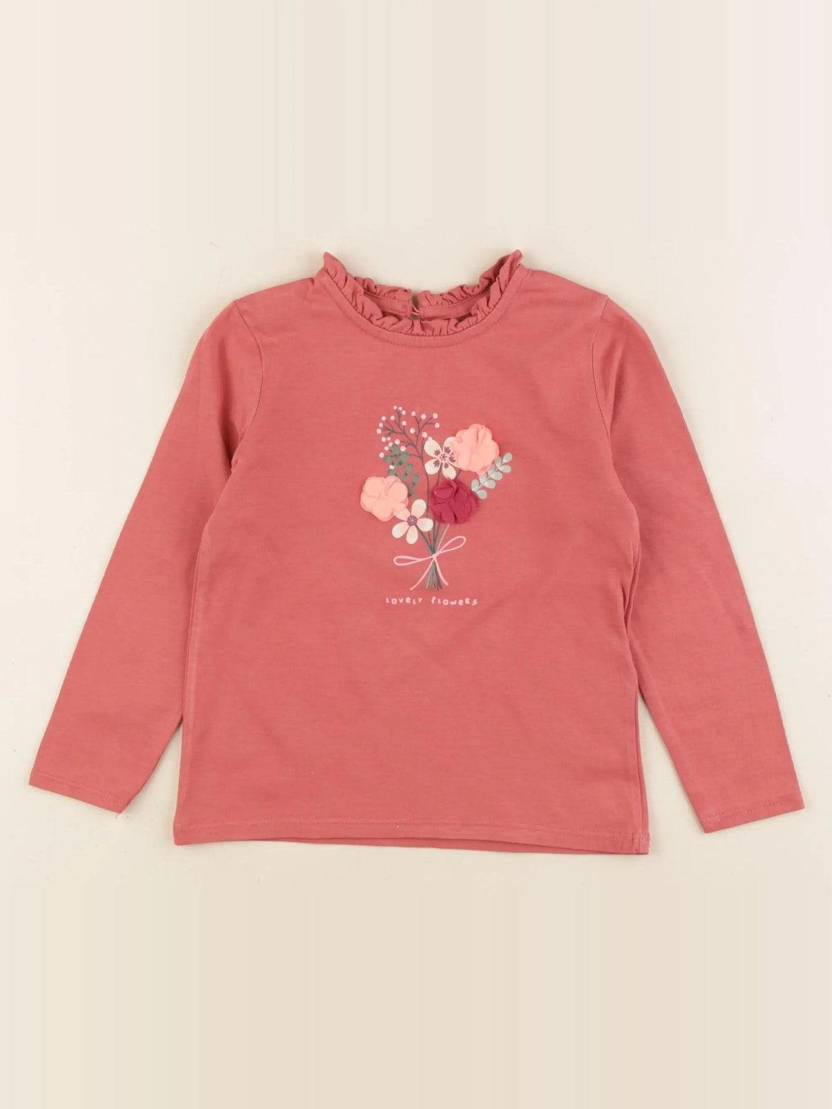 Vertbaudet - tee-shirt rose - 3 ans