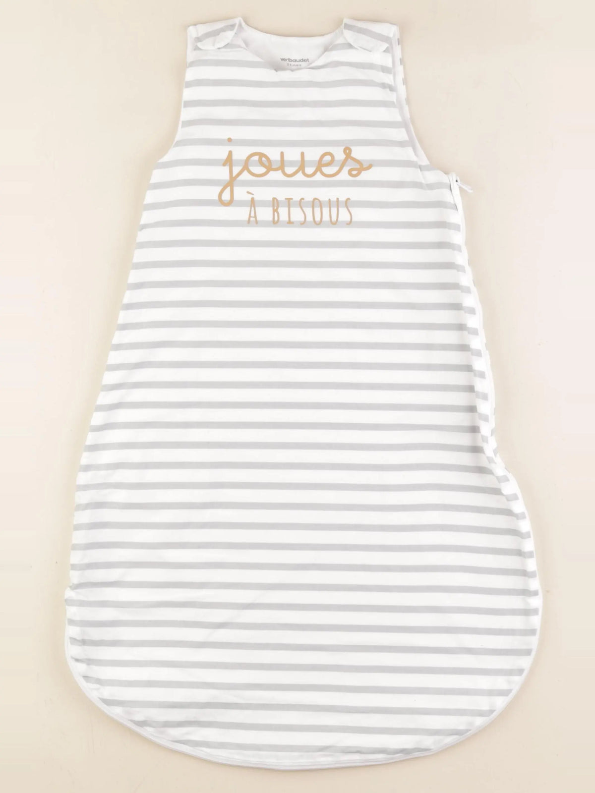 Vertbaudet - gigoteuse TOG 1 blanc, gris - 0/6 mois