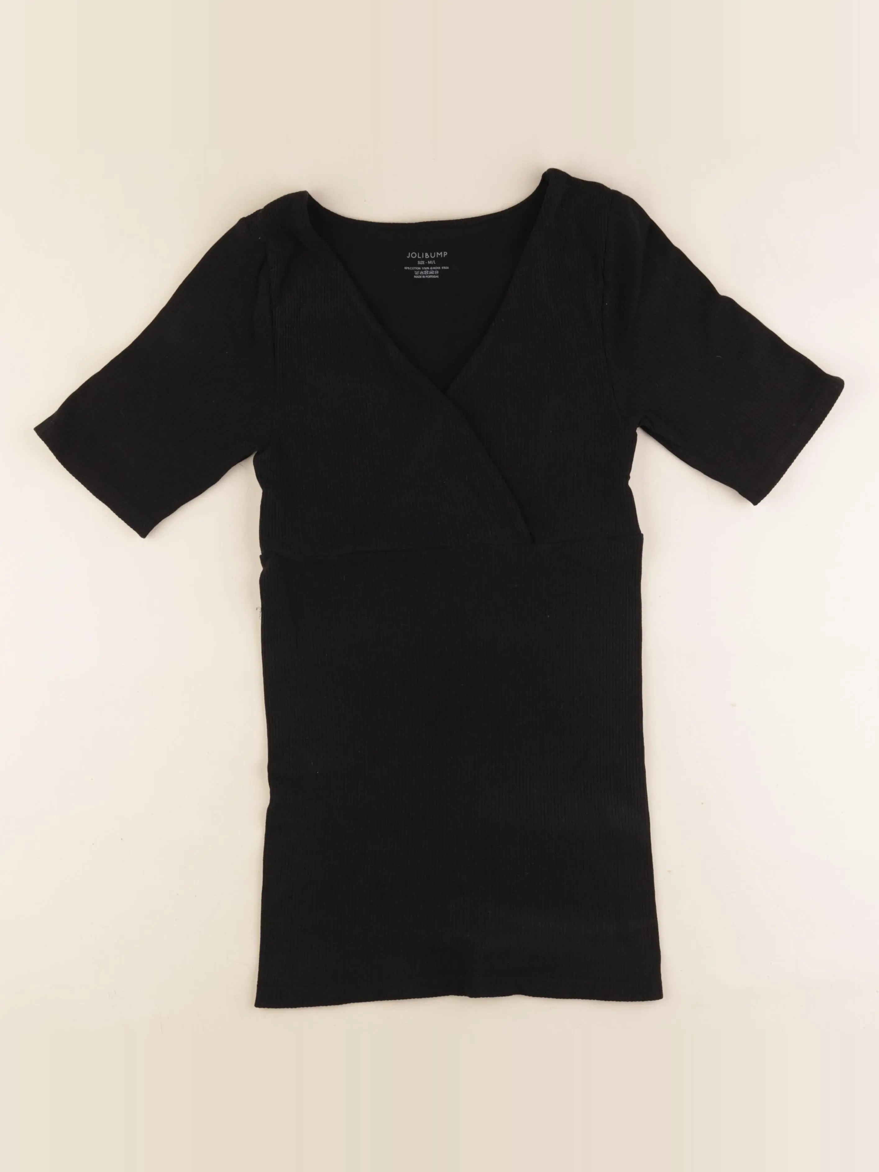 Jolibump - tee-shirt grossesse noir - m à l