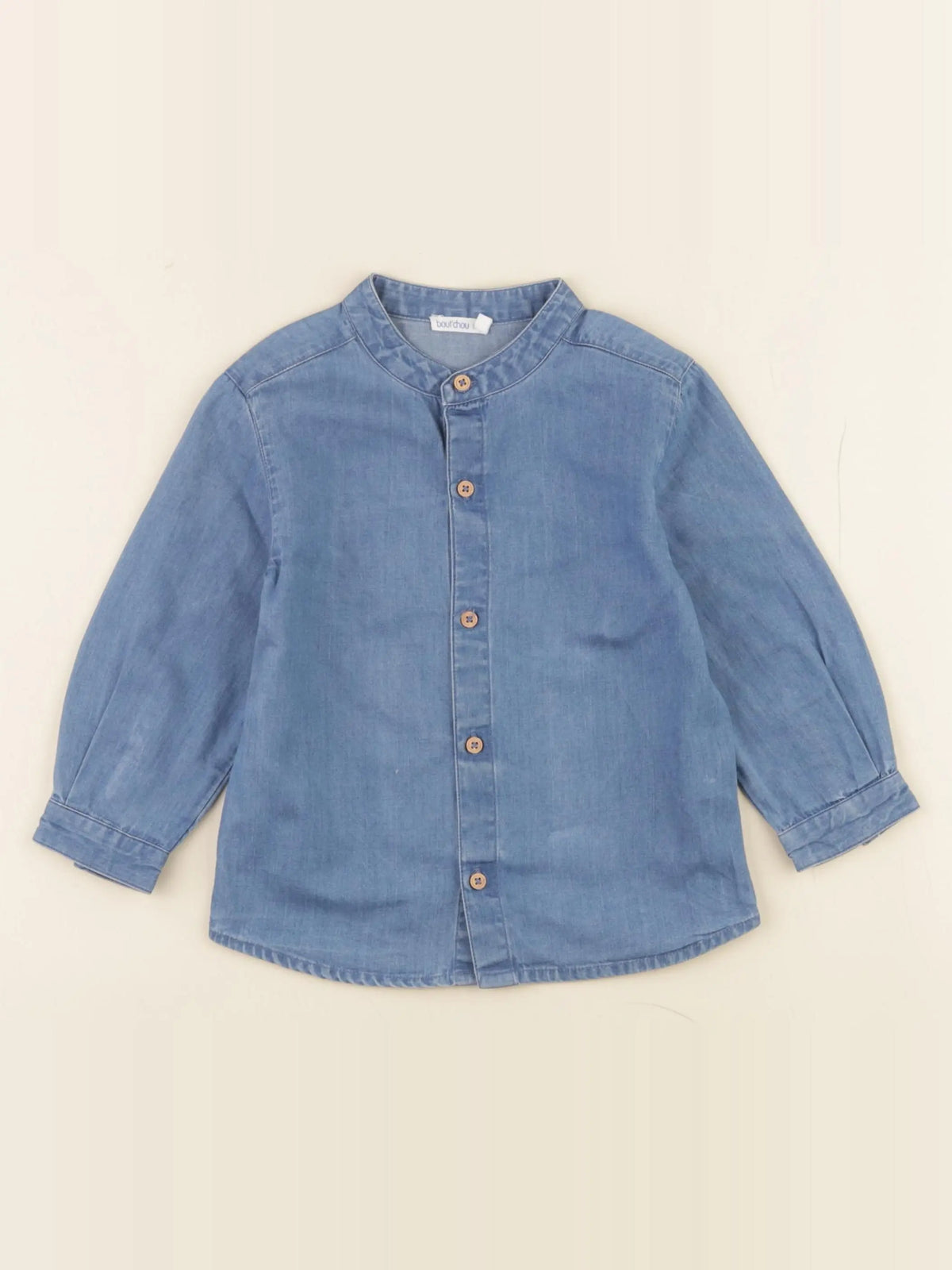 Boutchou - chemise bleu - 18 mois