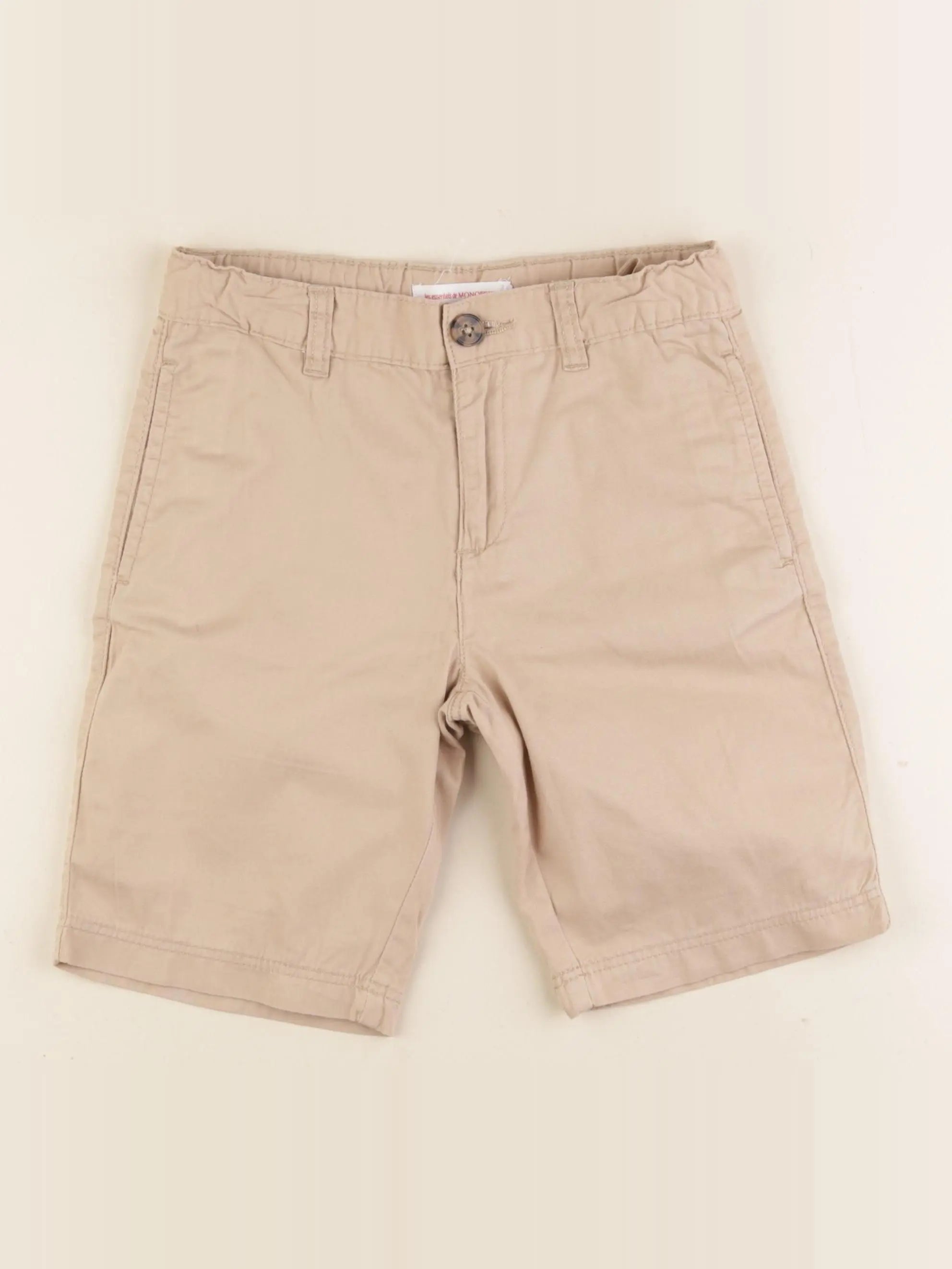 Monoprix - short beige - 8 ans