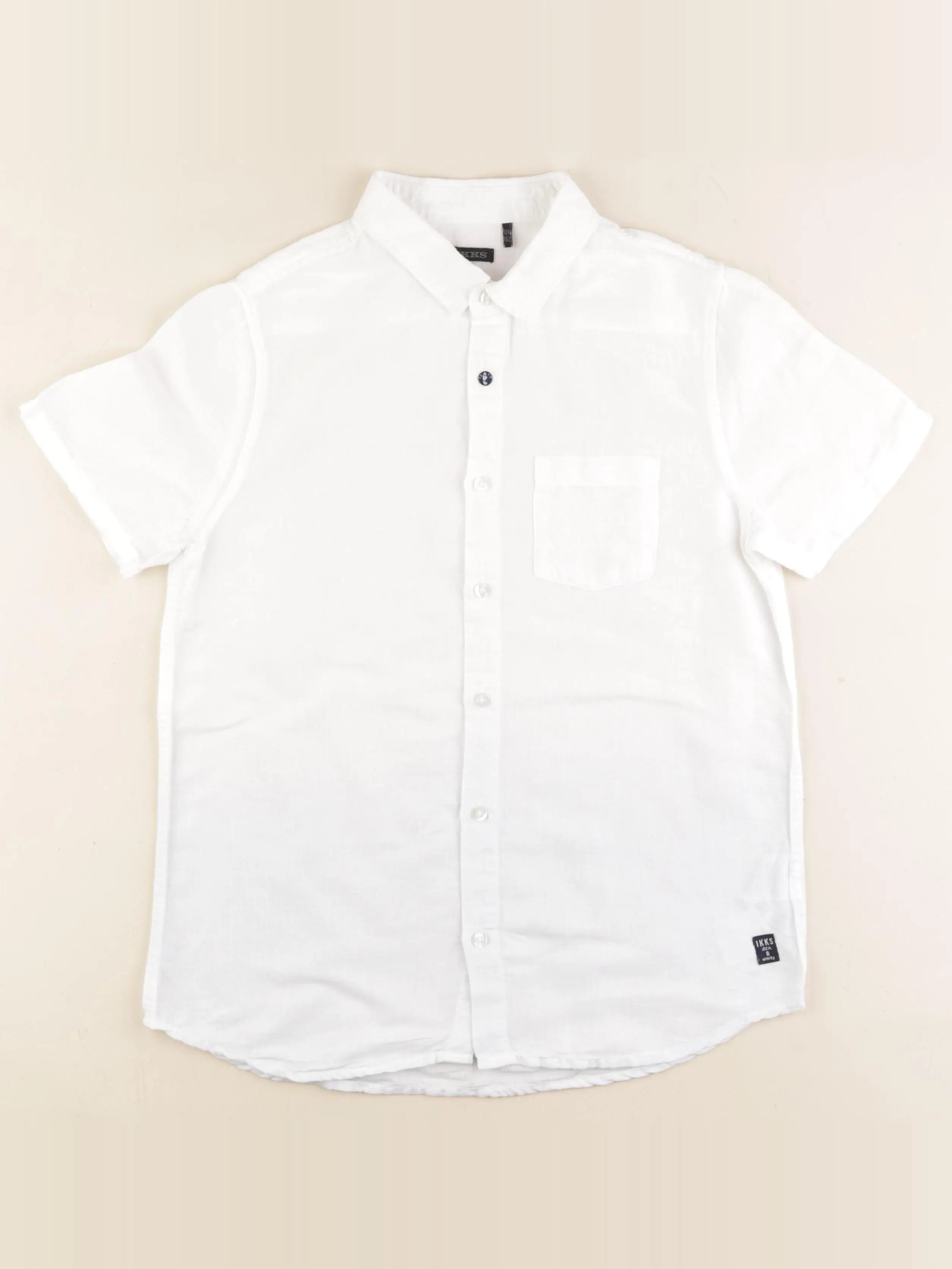 IKKS - chemise imprimé au dos blanc - 12 ans