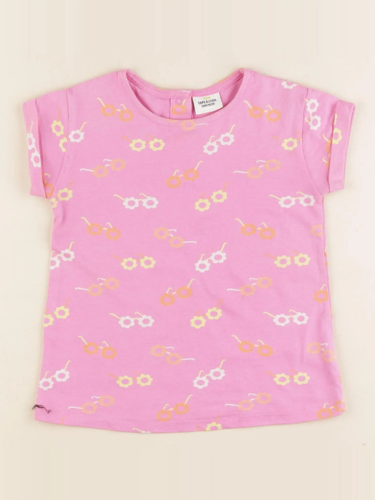 Tape à l'oeil - tee-shirt rose - 36 mois