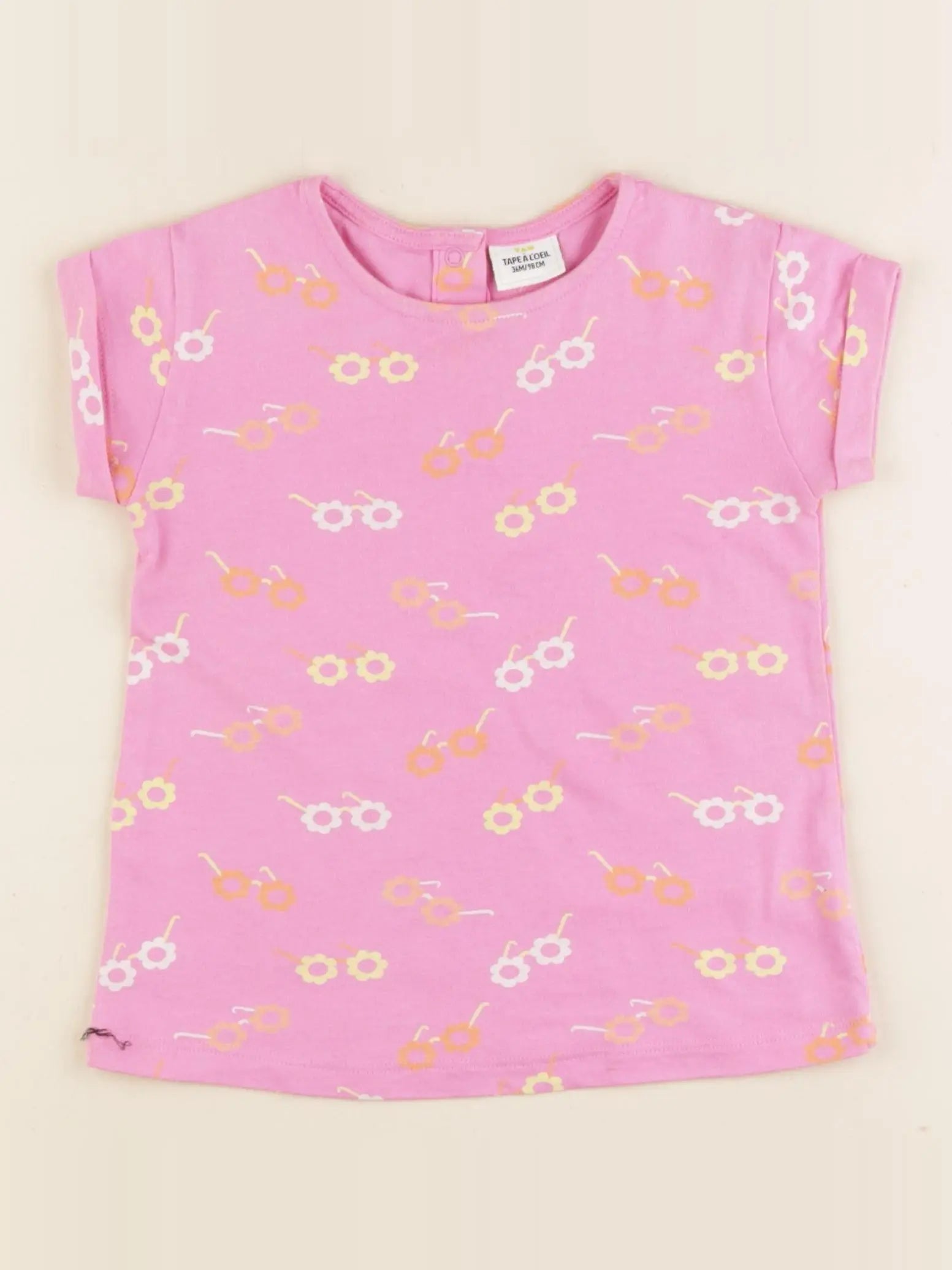 Tape à l'oeil - tee-shirt rose - 36 mois