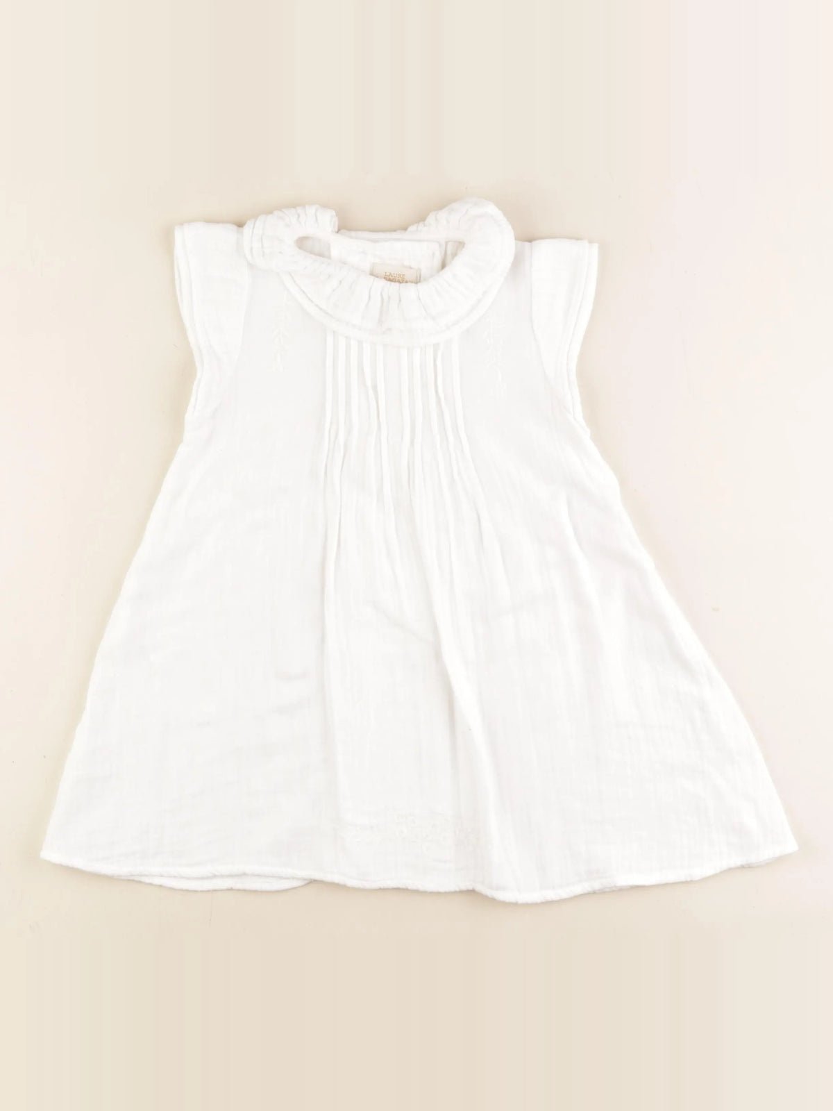 Monoprix - robe blanc - 24/36 mois