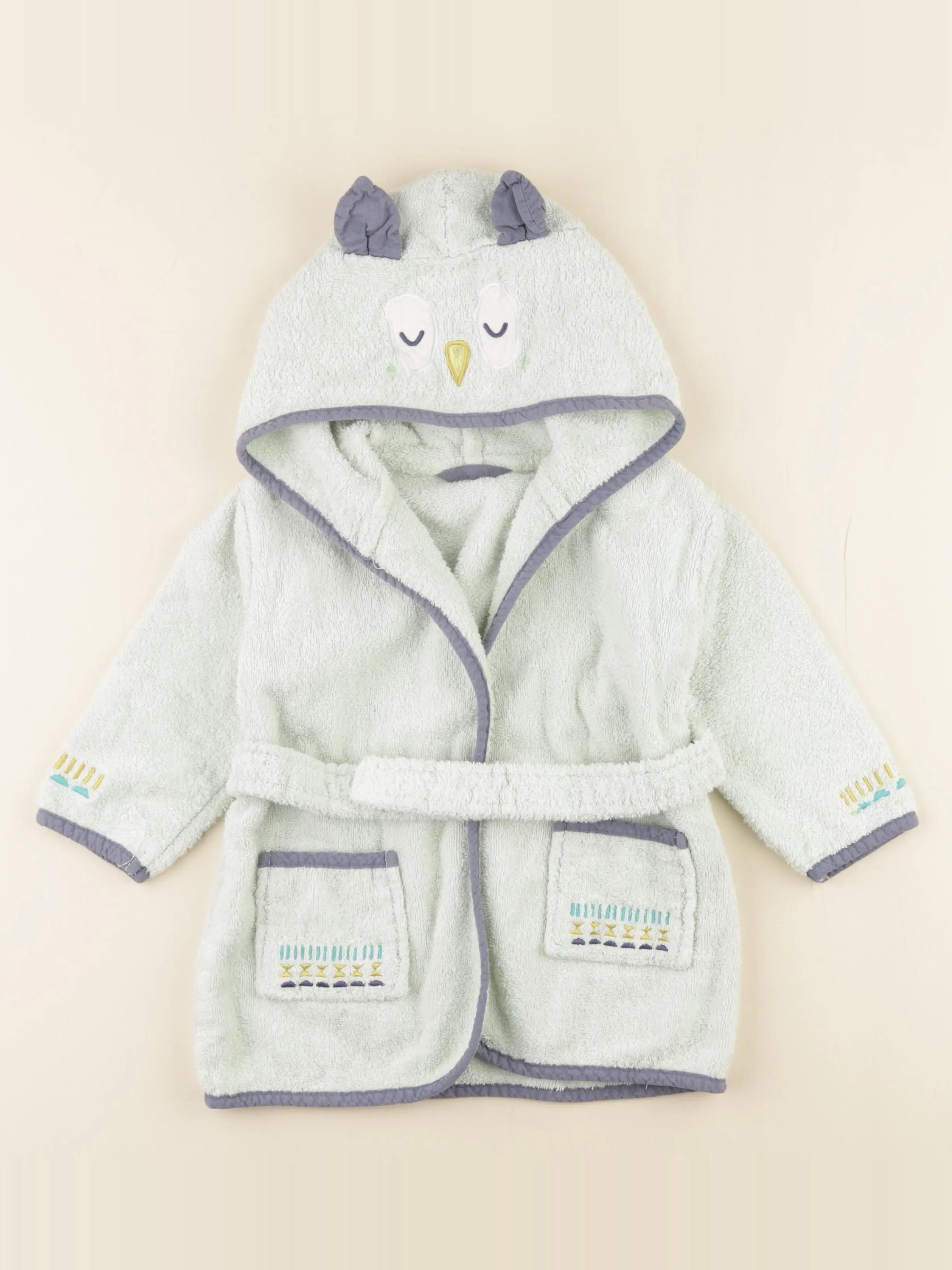 Vertbaudet - peignoir vert - 2 ans