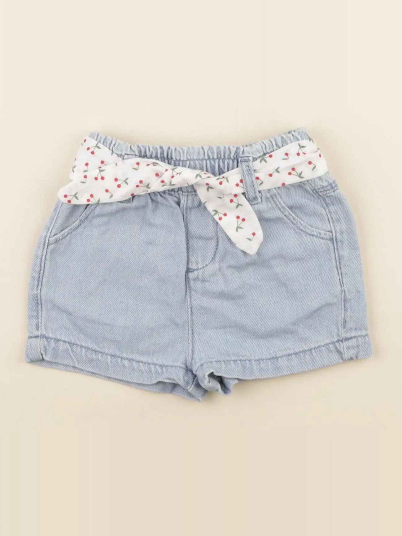 Vertbaudet - short bleu - 6 mois