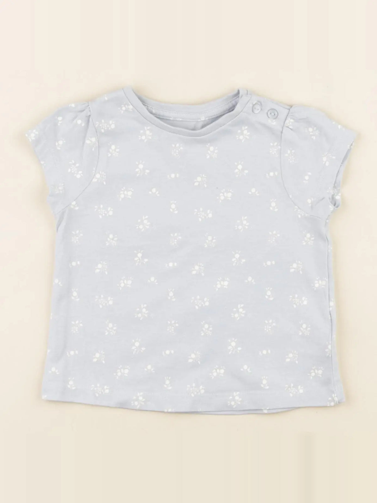 Vertbaudet - tee-shirt bleu - 9 mois