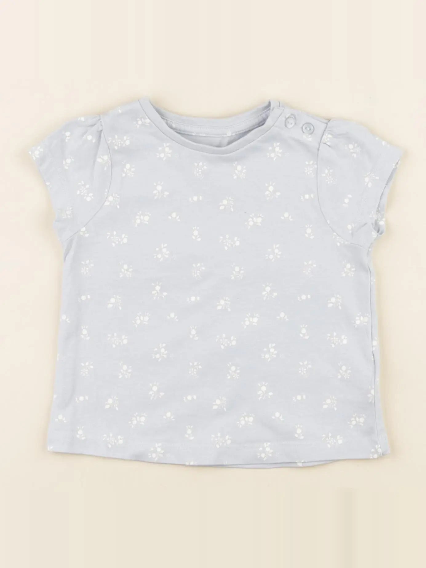 Vertbaudet - tee-shirt bleu - 9 mois