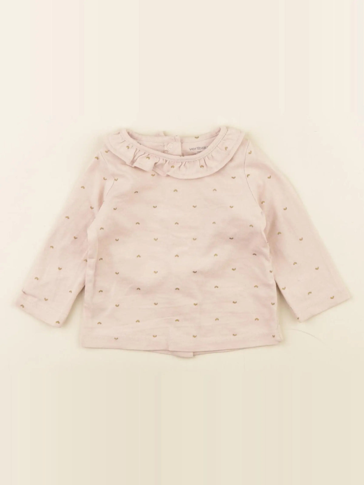 Vertbaudet - tee-shirt rose - 3 mois