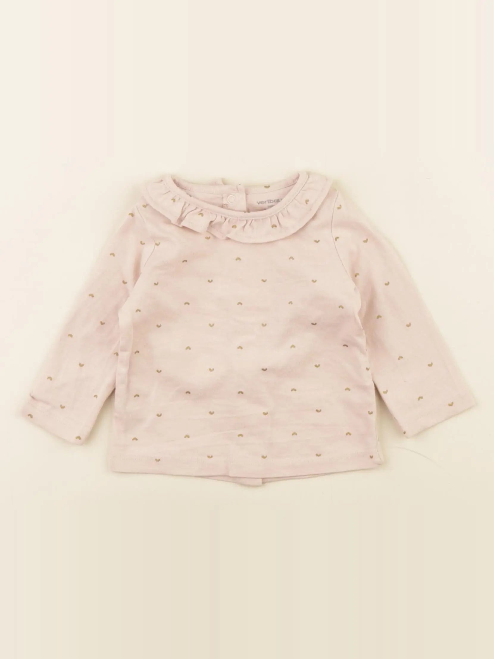 Vertbaudet - tee-shirt rose - 3 mois