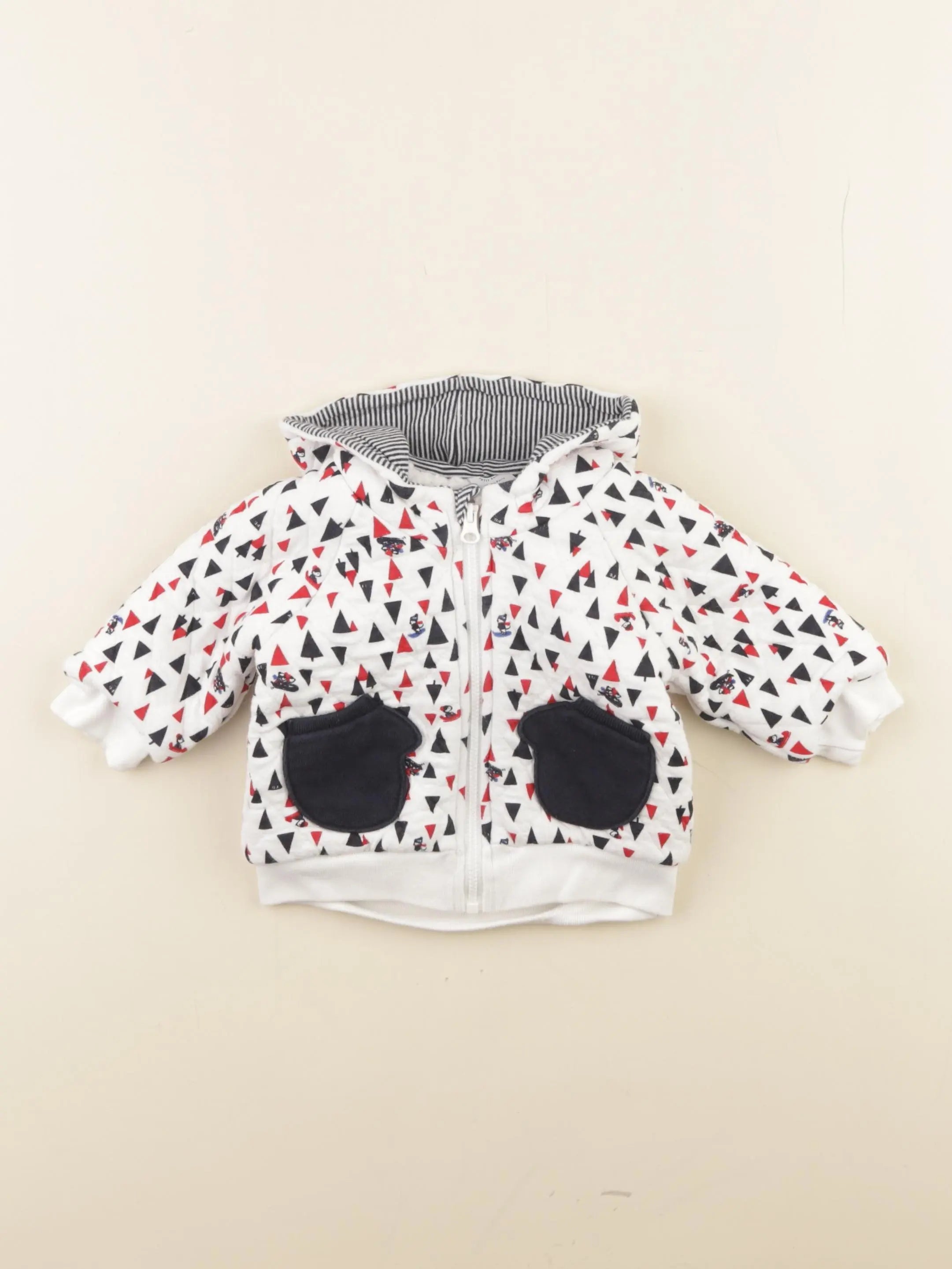 Petit Bateau - sweat multicolore - 6 mois