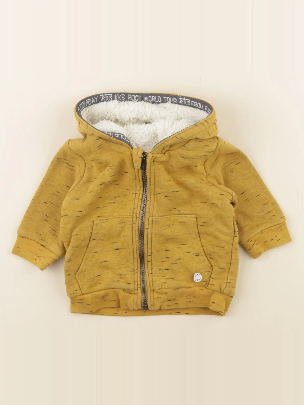 IKKS - sweat imprimé au dos jaune - 6 mois