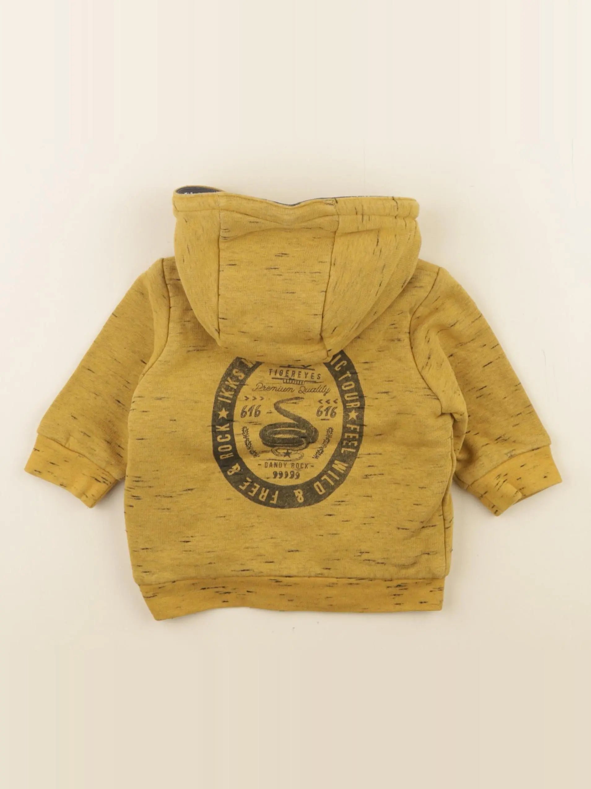 IKKS - sweat imprimé au dos jaune - 6 mois