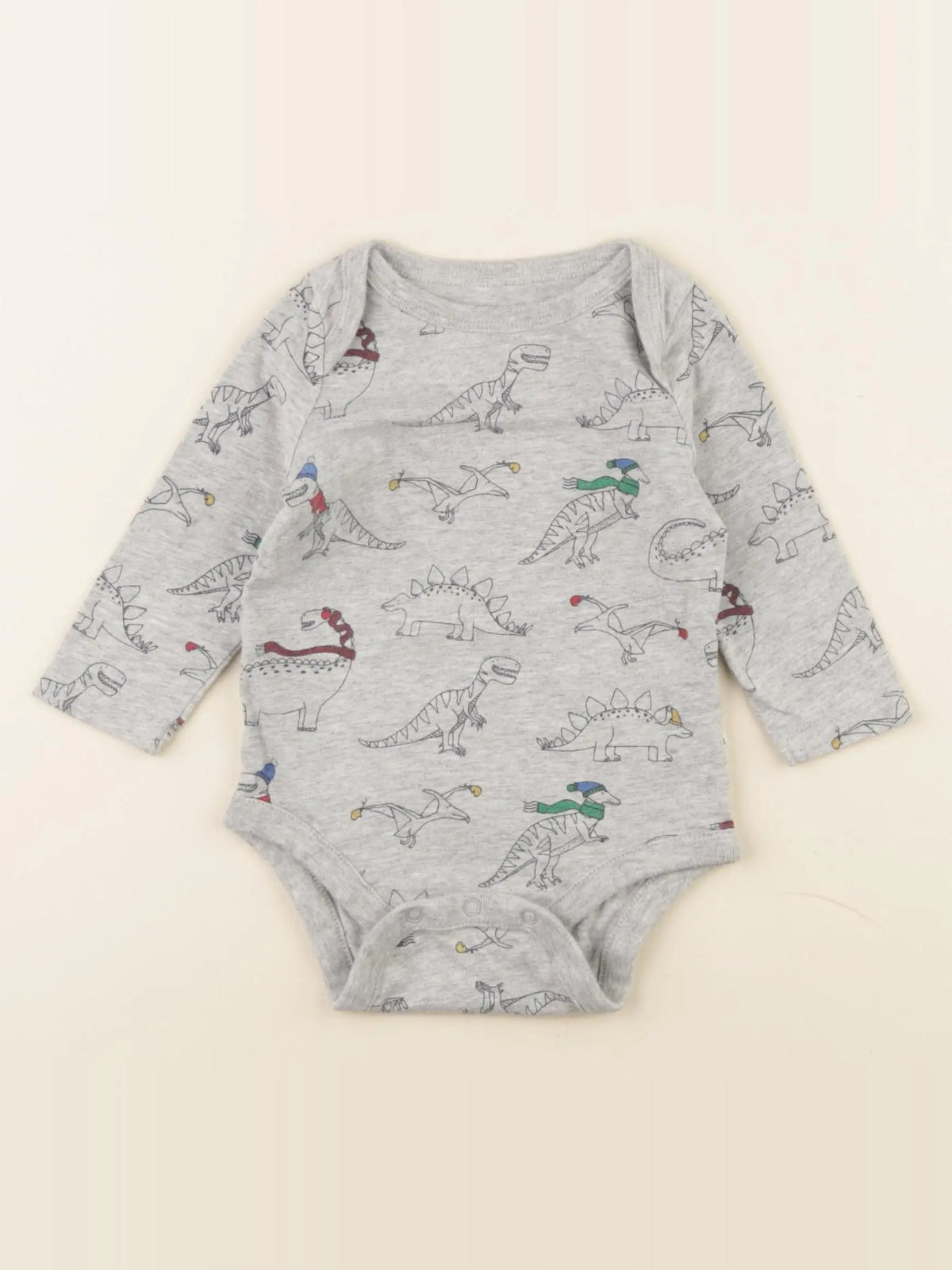 GAP - body gris - 3/6 mois