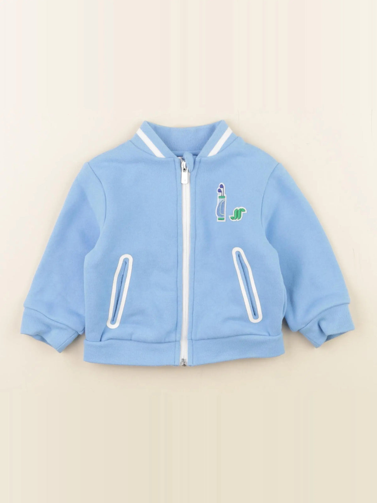 Jacadi - sweat bleu - 12 mois