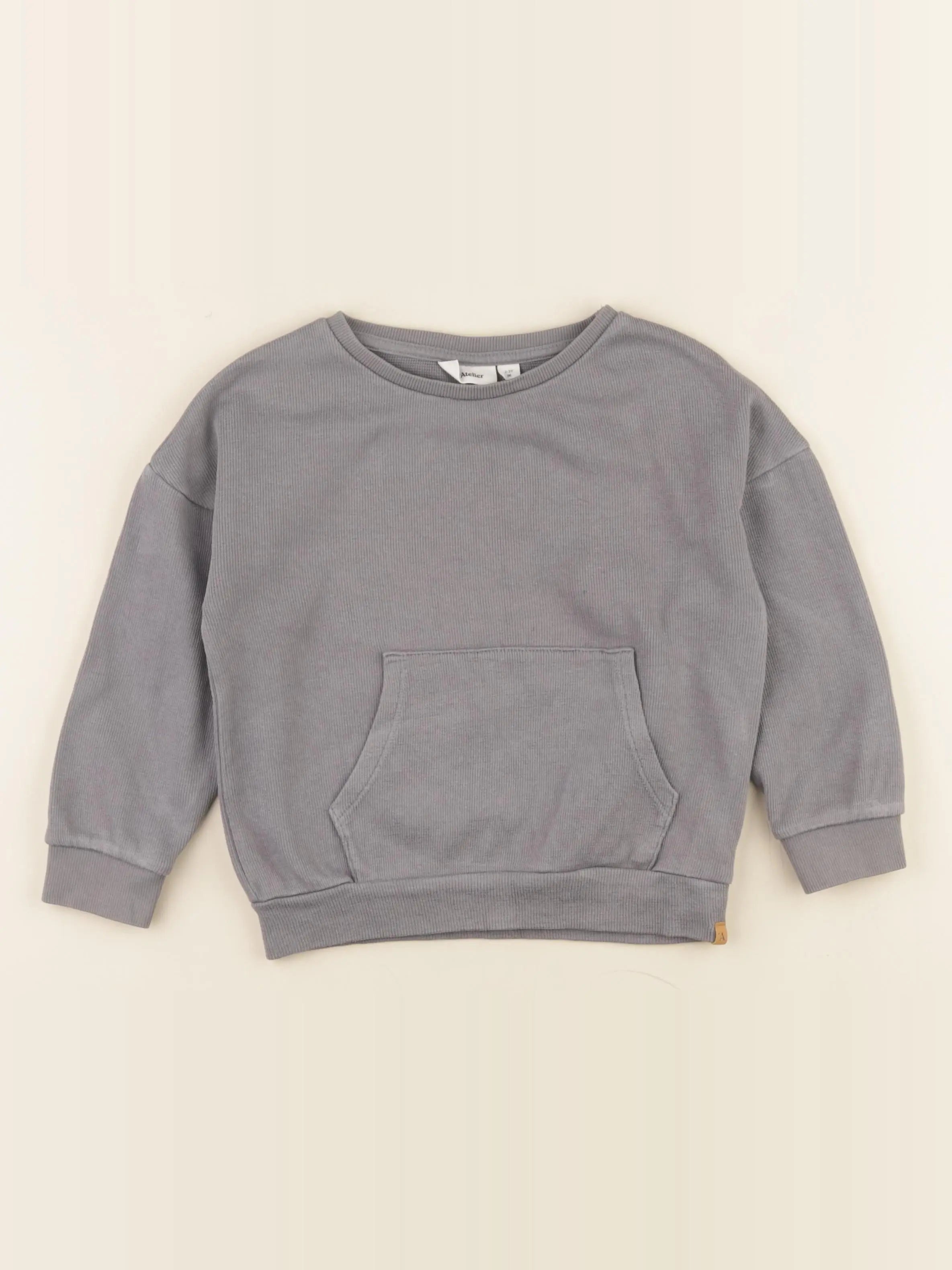 Lil'Atelier - sweat gris - 2/3 ans