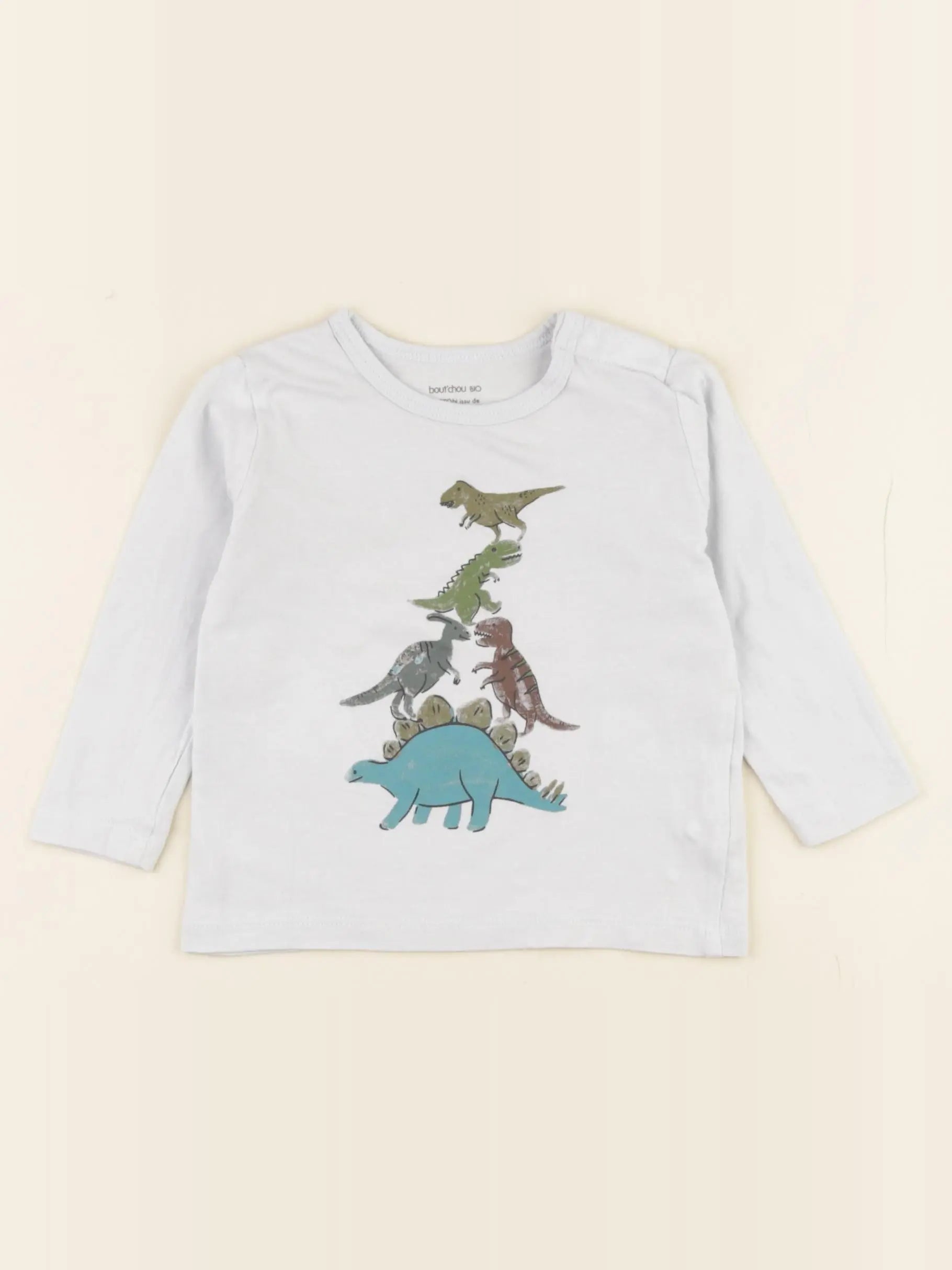 Boutchou - tee-shirt bleu - 9 mois