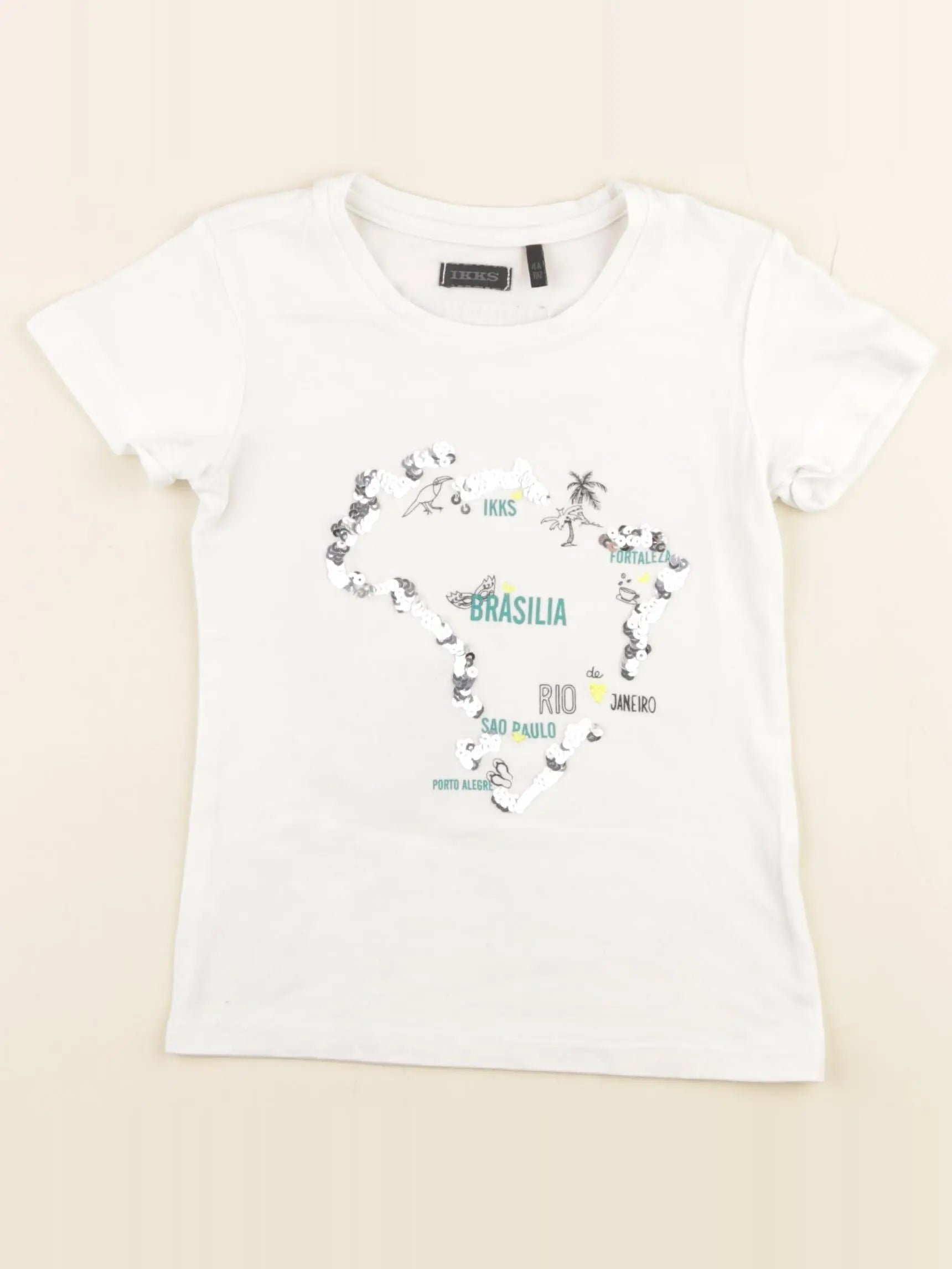 IKKS - tee-shirt blanc - 4 ans