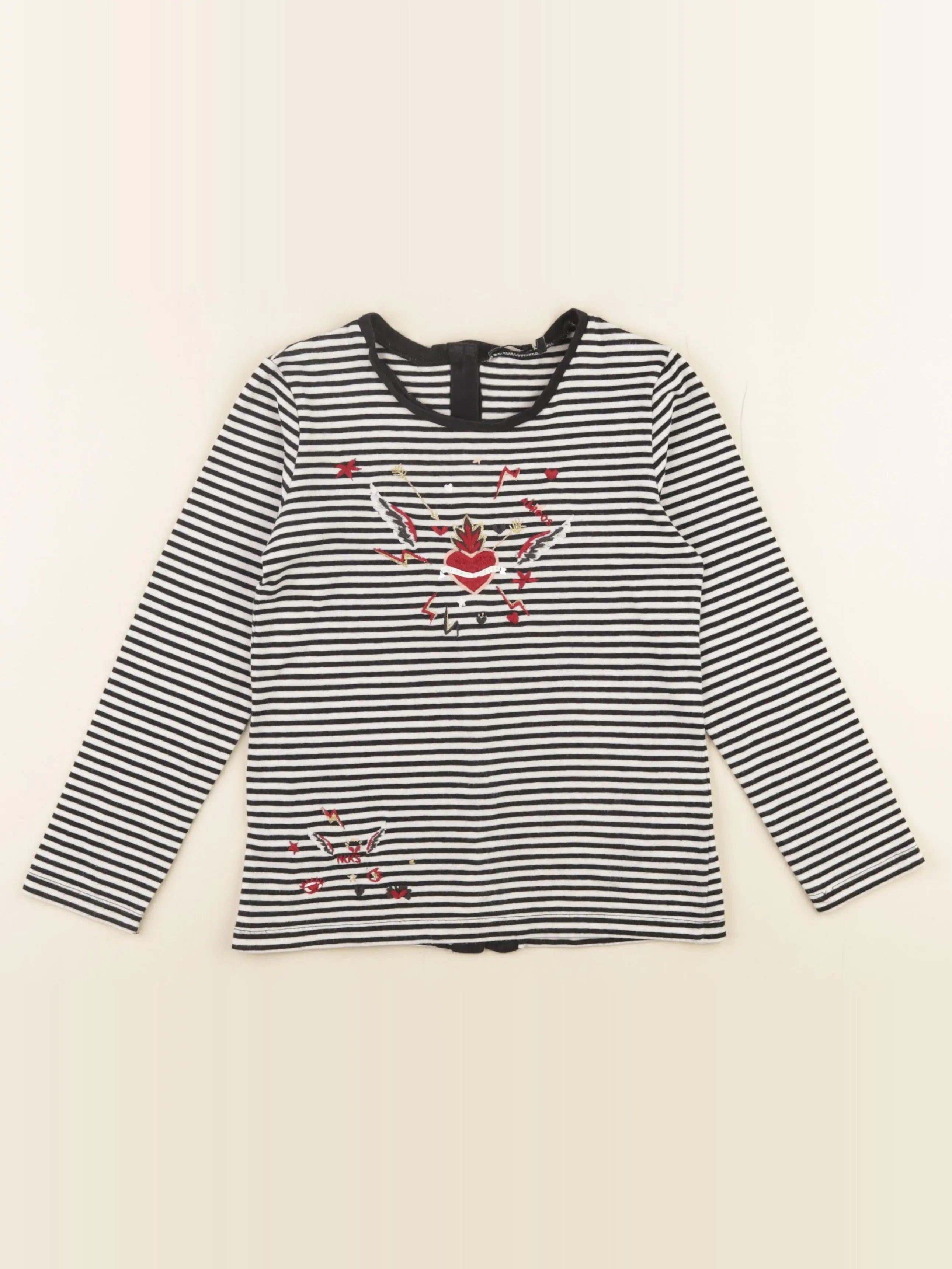 IKKS - tee-shirt noir, blanc - 6 ans