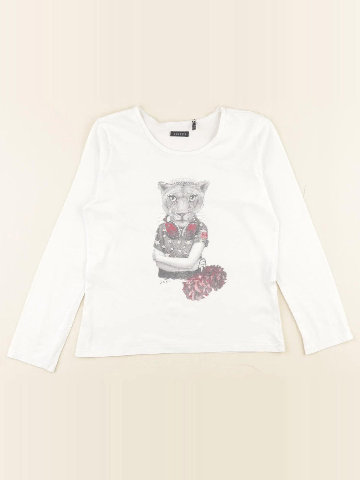 IKKS - tee-shirt blanc - 8 ans