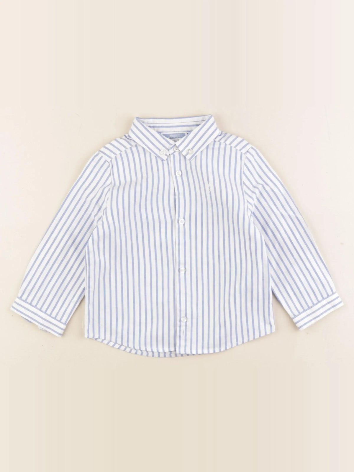 Jacadi - chemise blanc, bleu - 18 mois