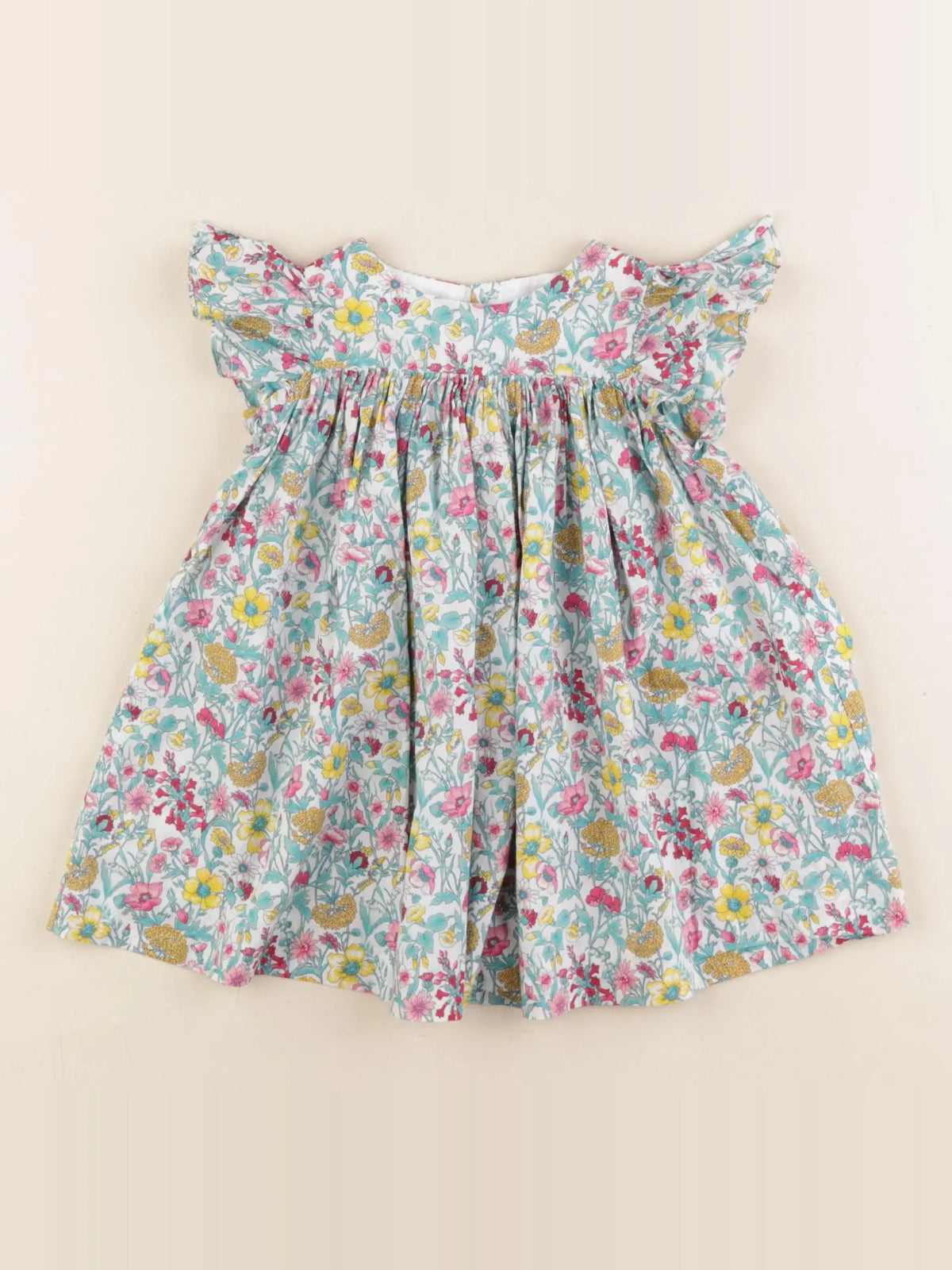 Jacadi - robe liberty multicolore - 12 mois