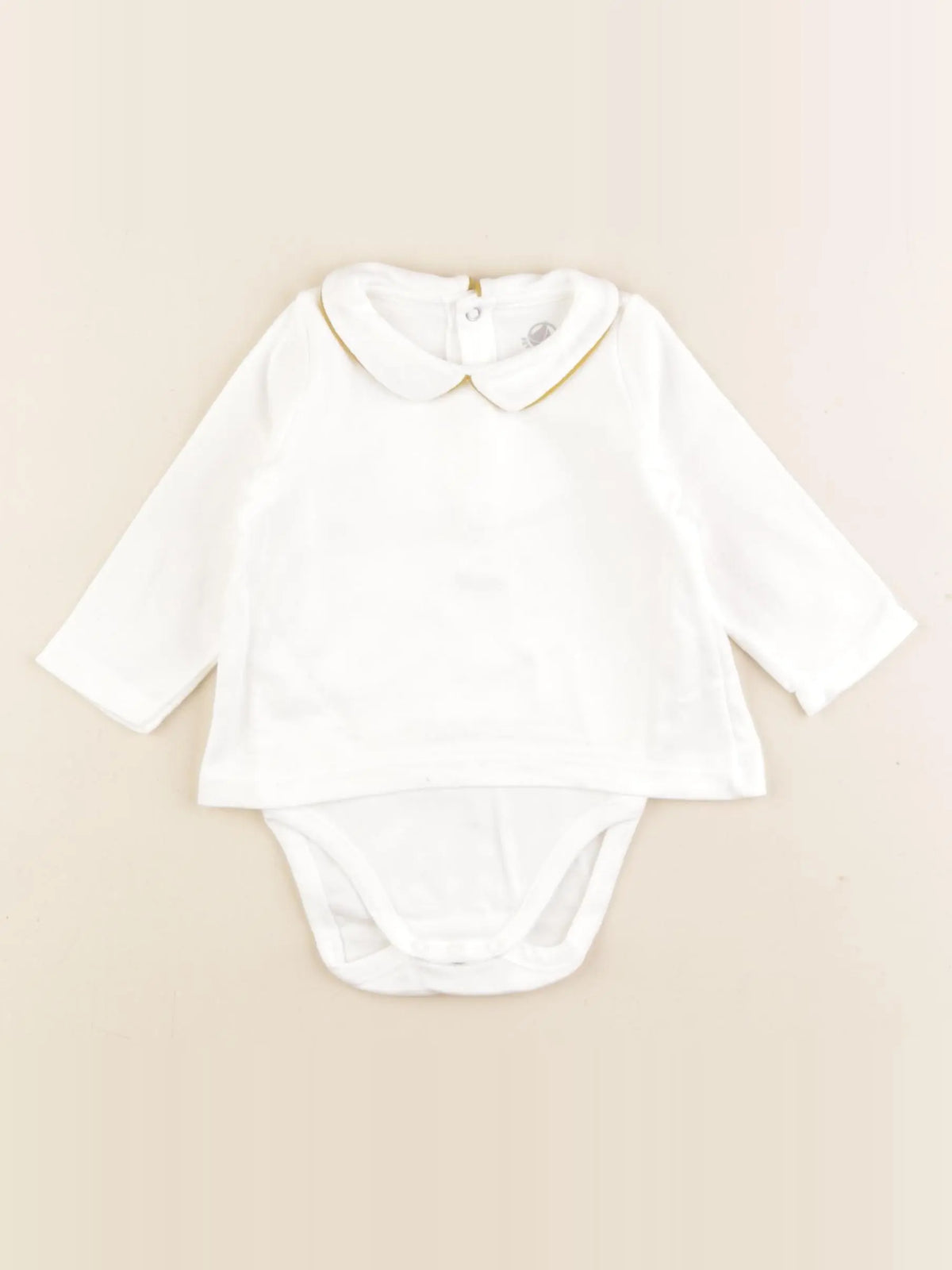 Petit Bateau - body tee-shirt blanc - 6 mois