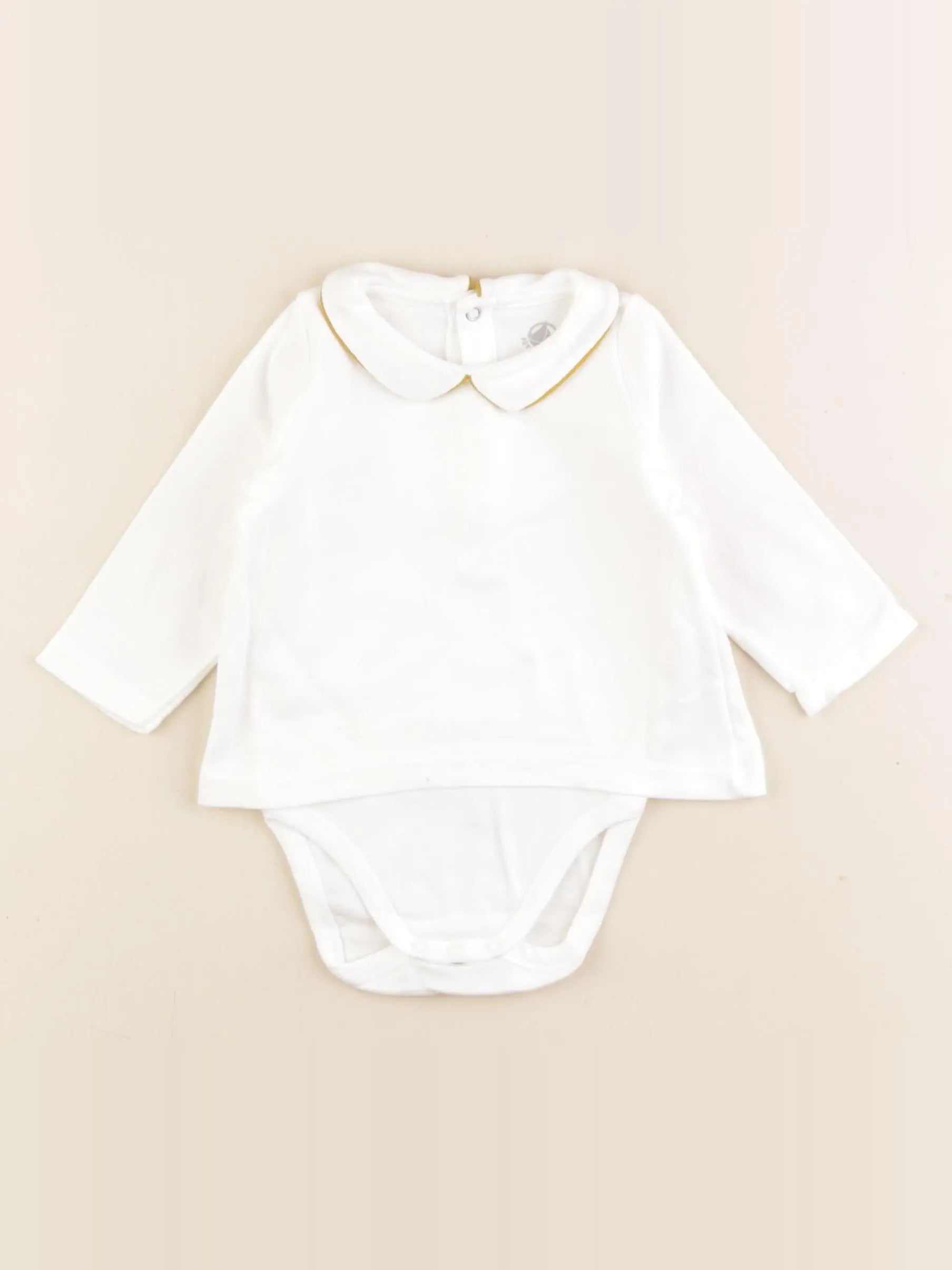 Petit Bateau - body tee-shirt blanc - 6 mois