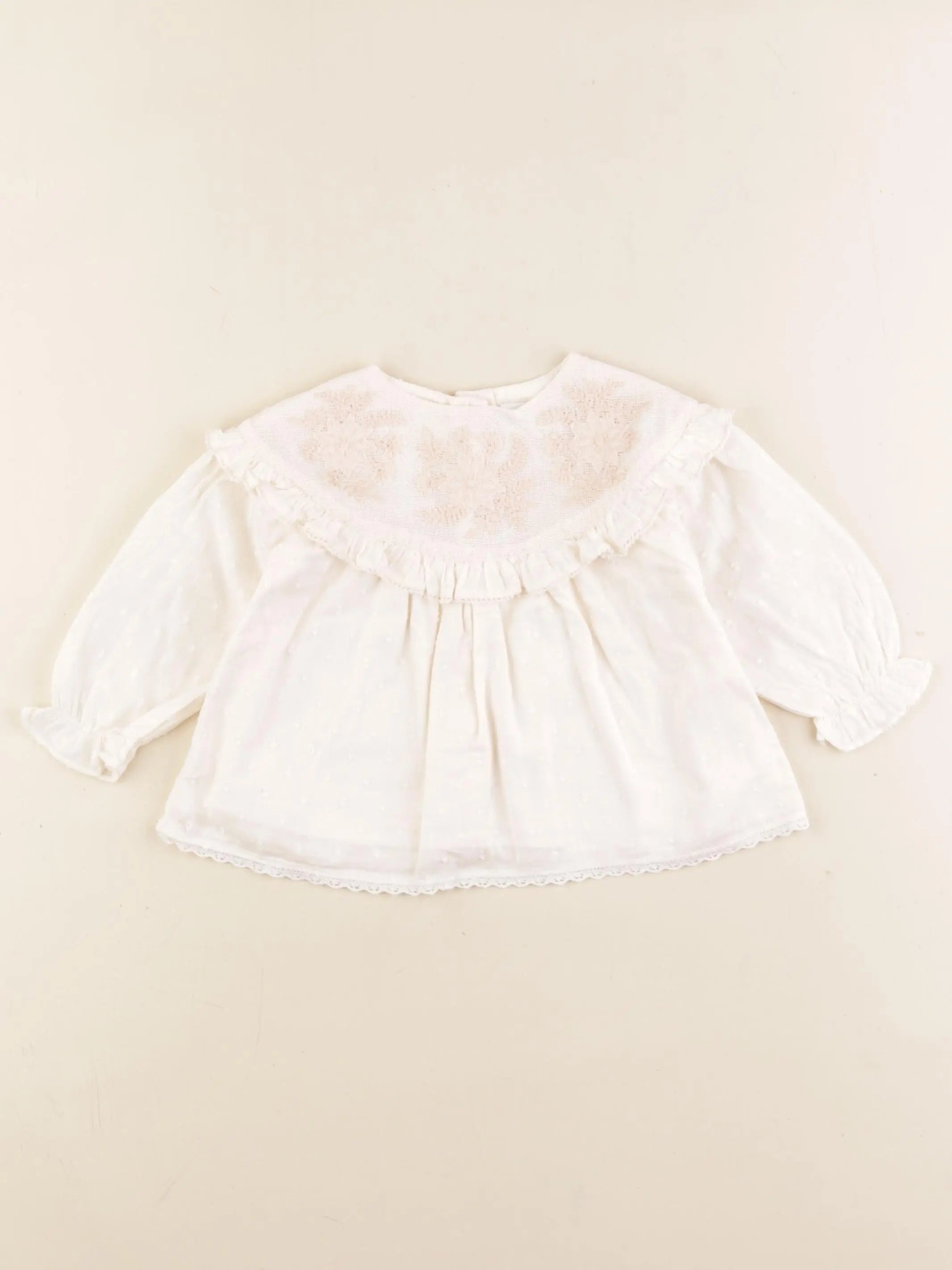 Zara - blouse rose - 3/6 mois
