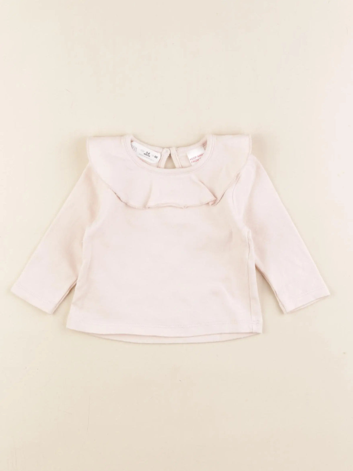 Zara - tee-shirt rose - 3/6 mois