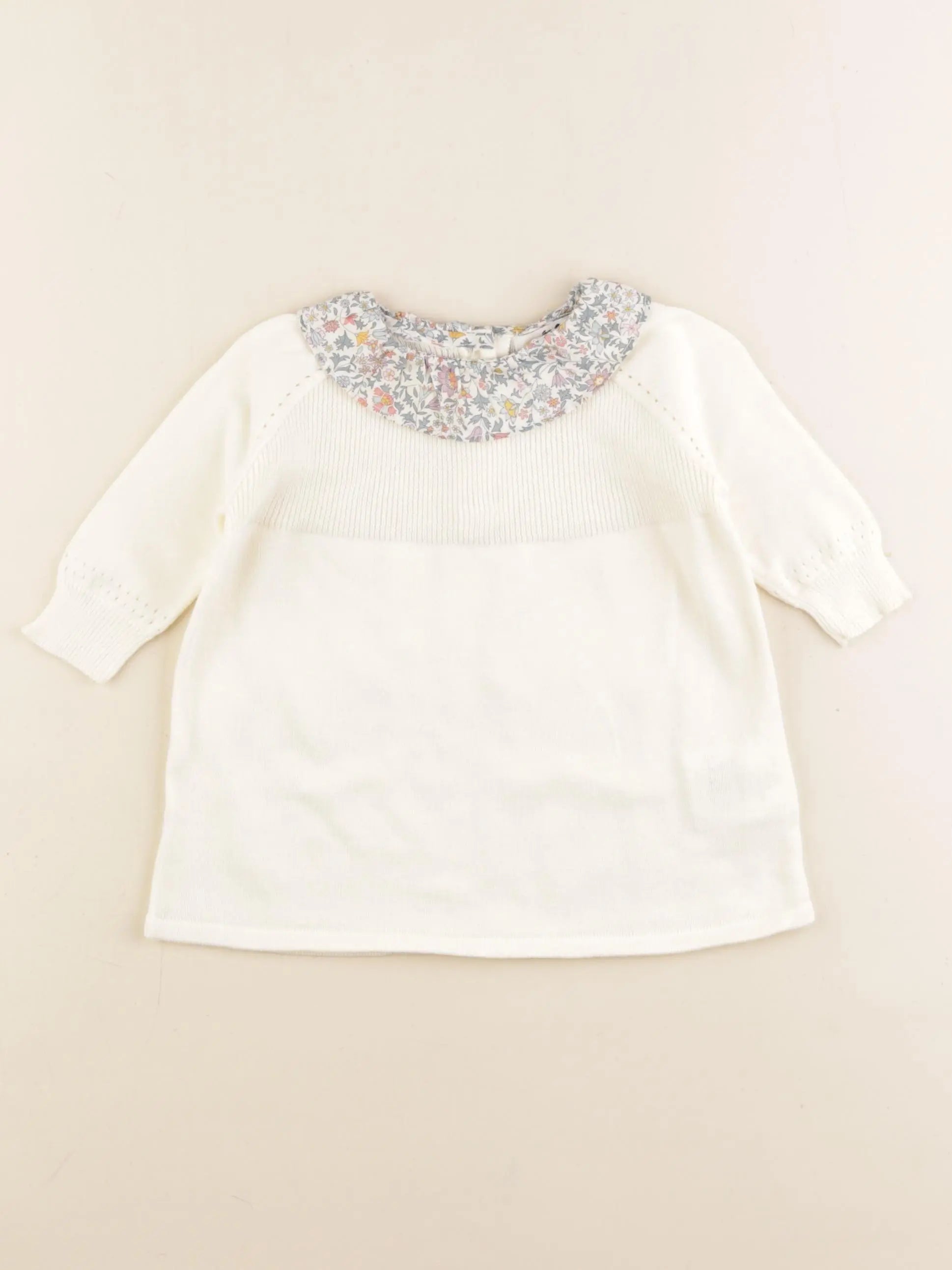 Cyrillus - robe beige - 6 mois