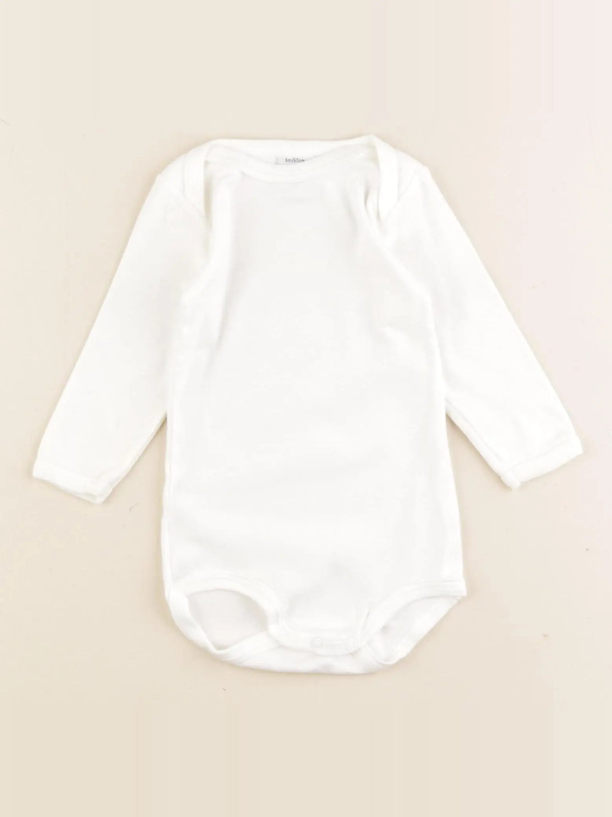 Petit Bateau - body blanc - 6 mois