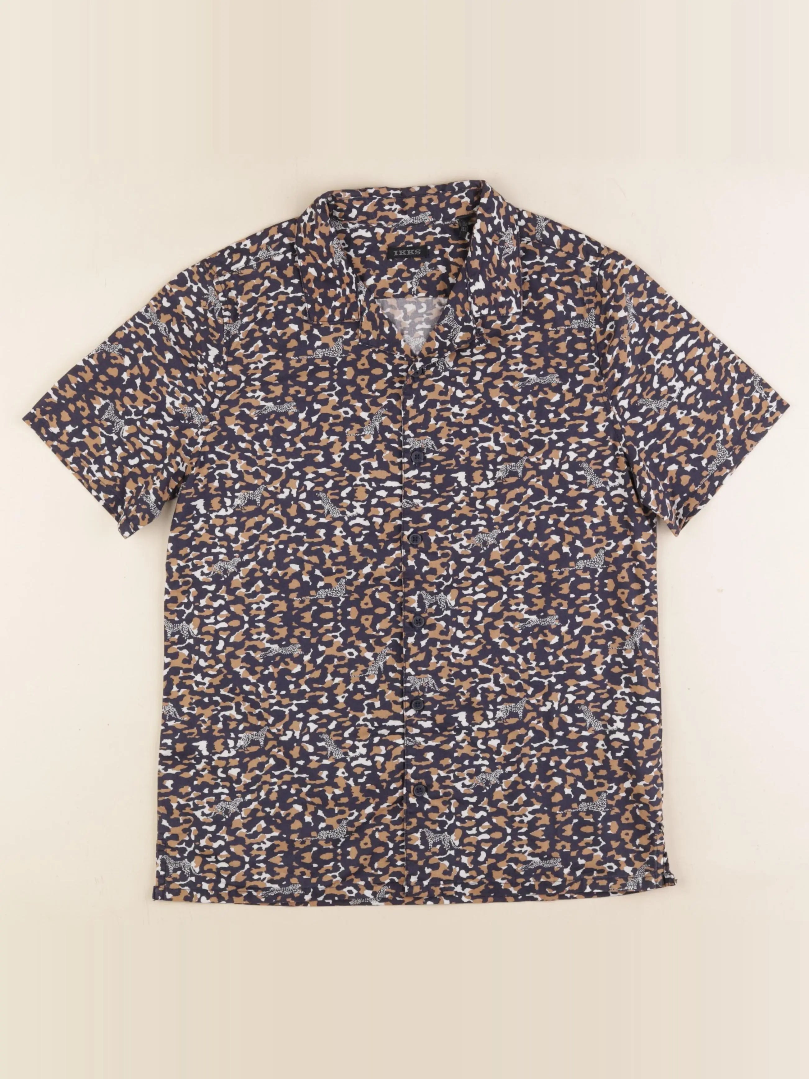 IKKS - chemise bleu, marron - 12 ans