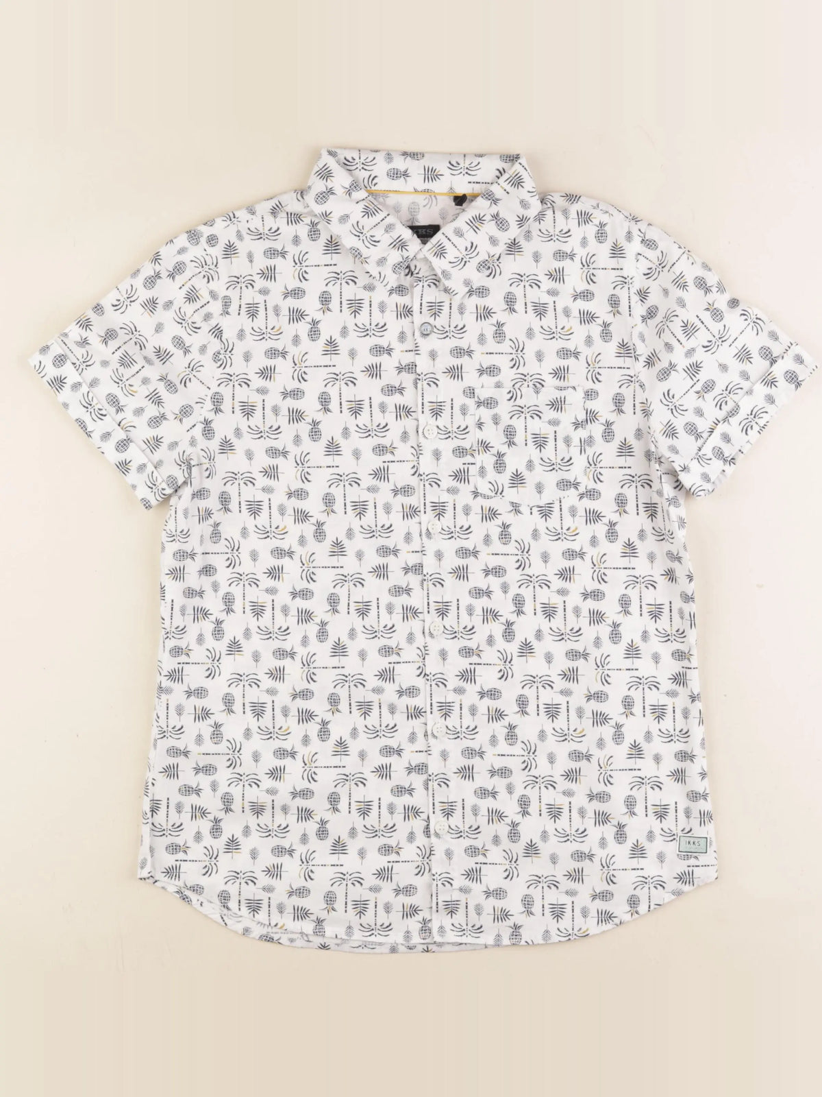IKKS - chemise blanc, bleu - 12 ans