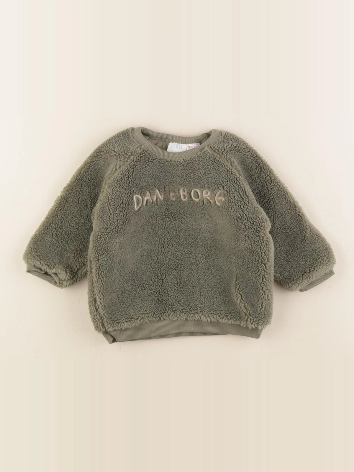 Zara - sweat vert - 3/6 mois