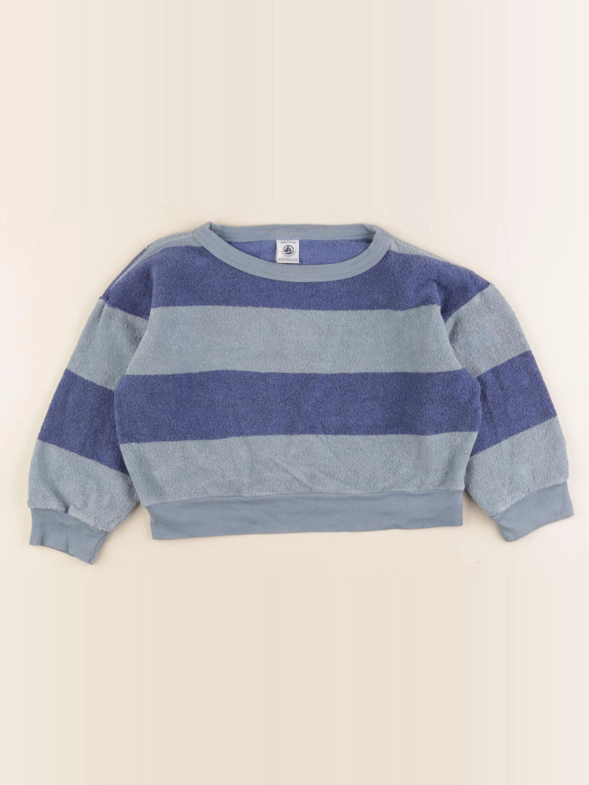 Petit Bateau - sweat bleu - 4 ans