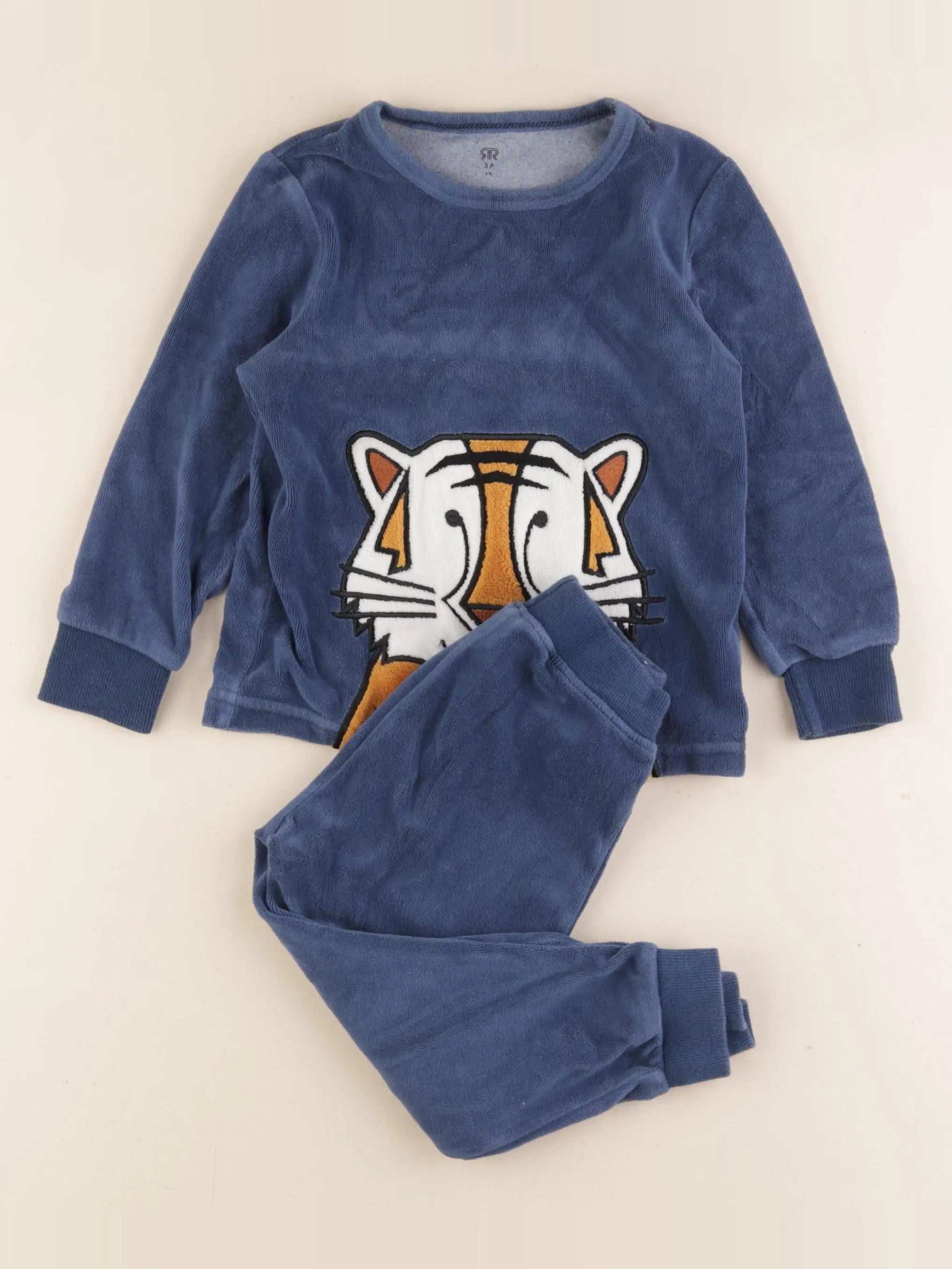 La Redoute - pyjama velours bleu - 3 ans