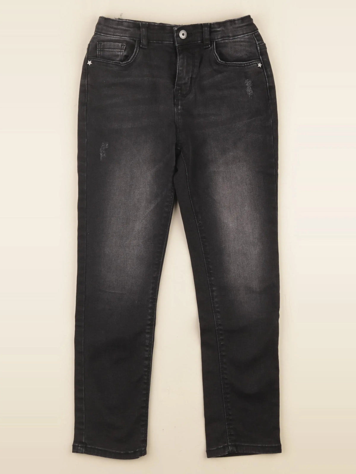 Vertbaudet - jean gris - 8 ans