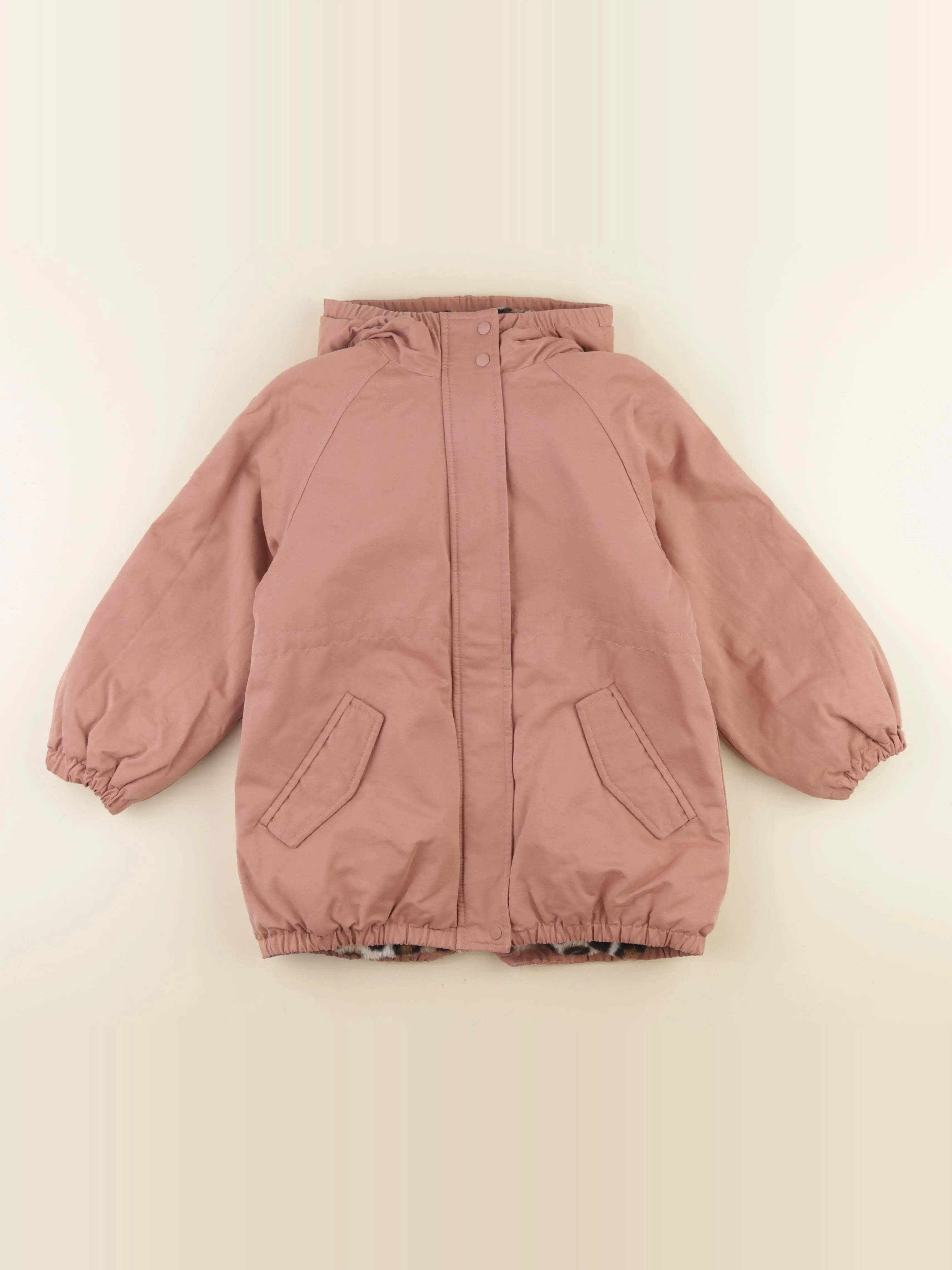 Vertbaudet - manteau rose - 8 ans