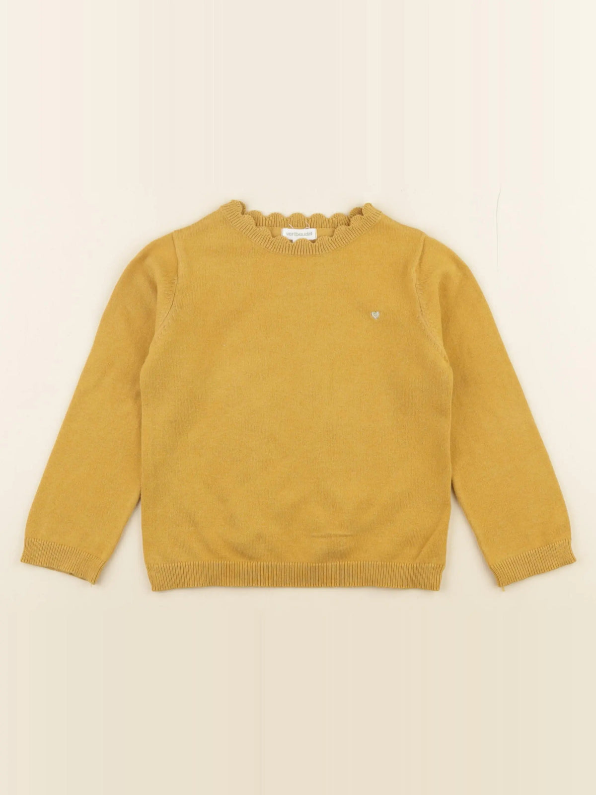 Vertbaudet - pull jaune - 4 ans