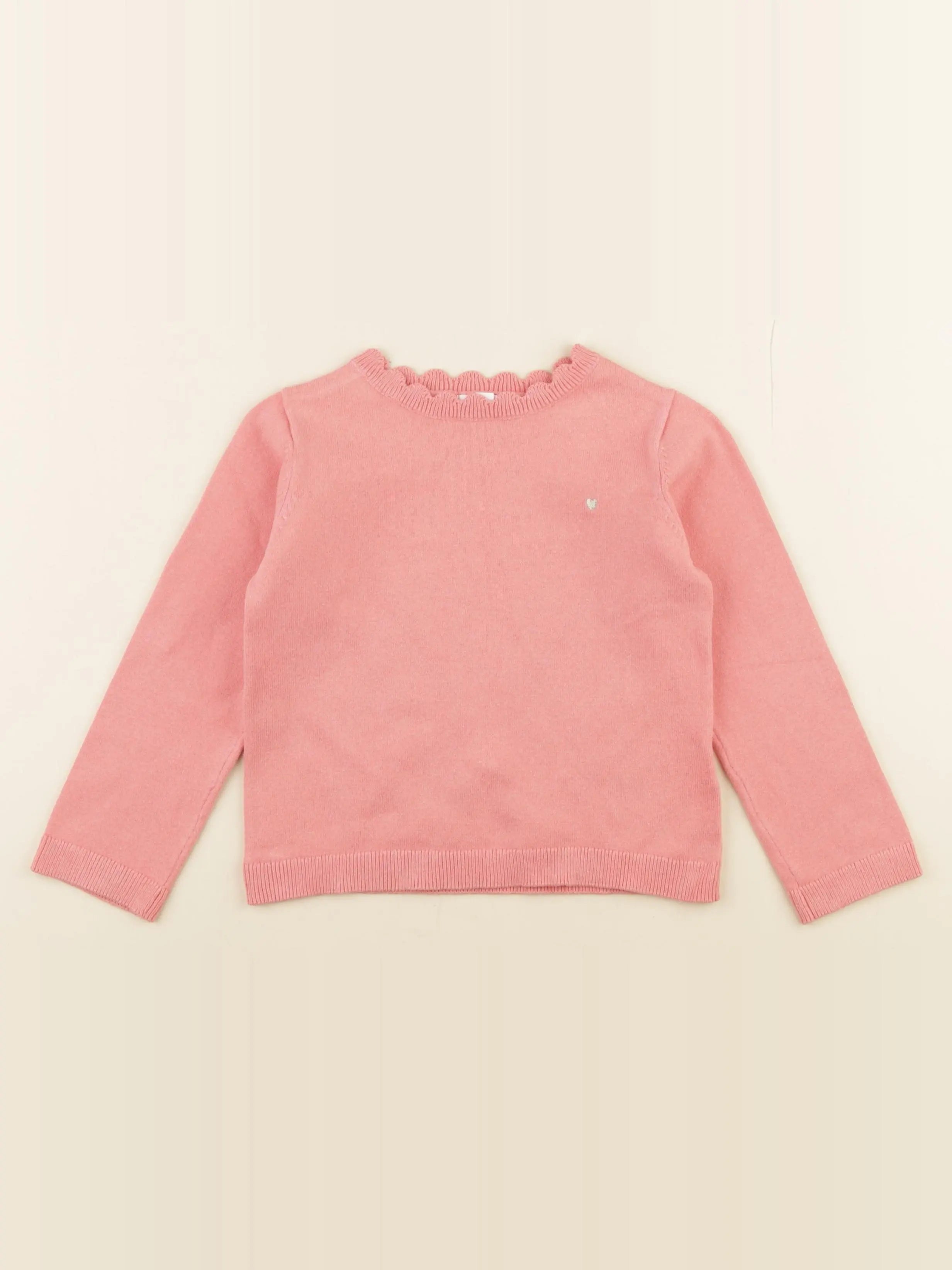 Vertbaudet - pull rose - 4 ans